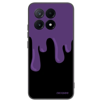 Picasee silikonowe czarne etui na Xiaomi Poco X6 Pro - Purple spooky
