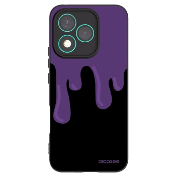 Picasee silikonowe czarne etui na Honor 400 Lite 5G - Purple spooky