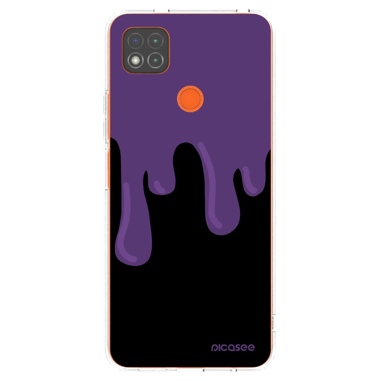 Picasee silikonowe przeźroczyste etui na Xiaomi Redmi 9C - Purple spooky