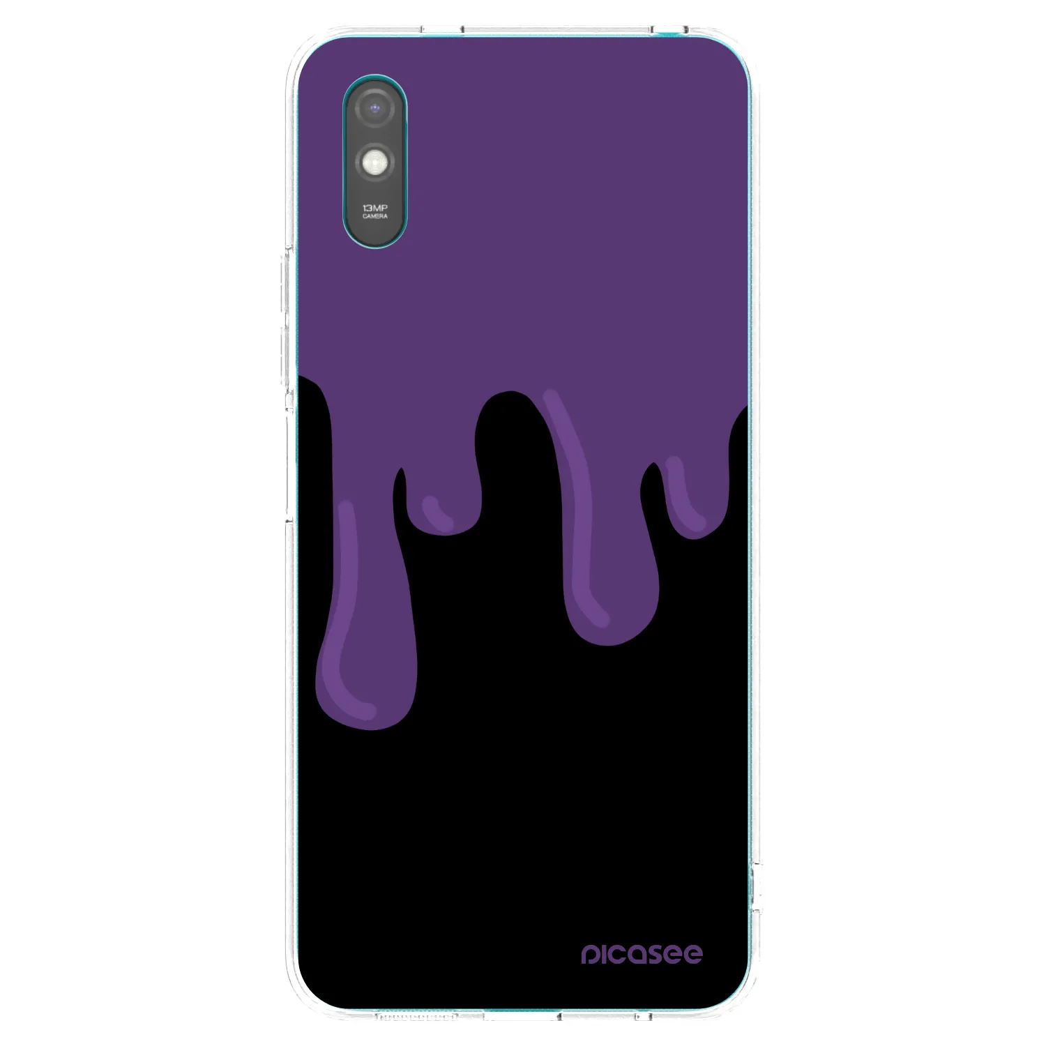 Picasee silikonowe przeźroczyste etui na Xiaomi Redmi 9A - Purple spooky