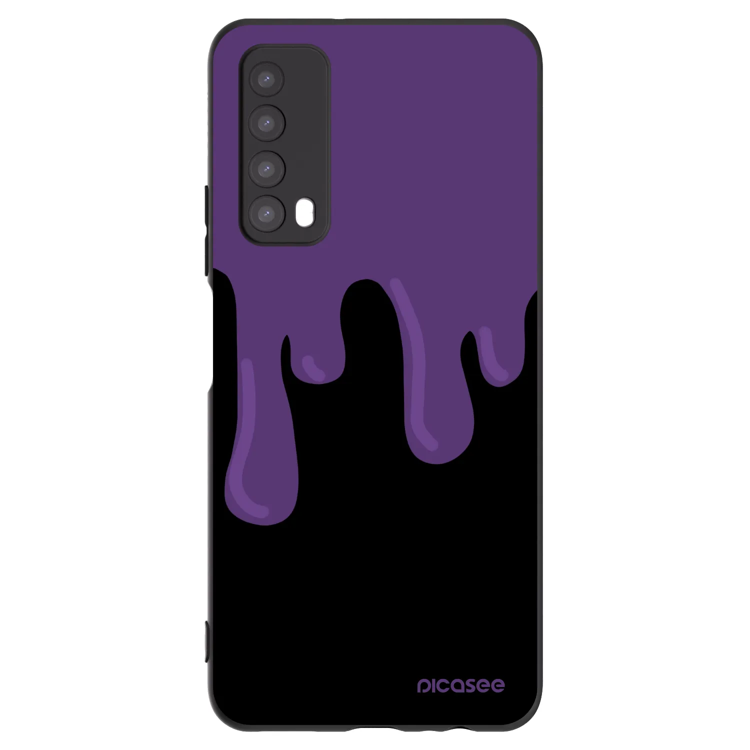 Picasee silikonowe czarne etui na Huawei P Smart 2021 - Purple spooky