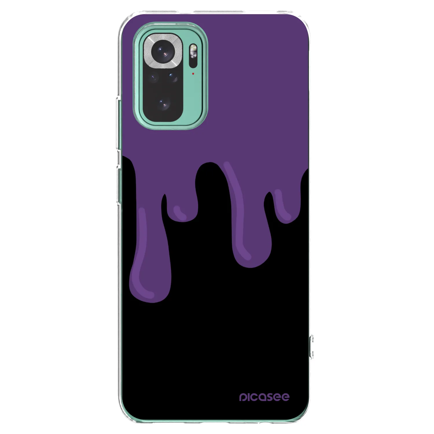 Picasee silikonowe przeźroczyste etui na Xiaomi Redmi Note 10 Pro - Purple spooky