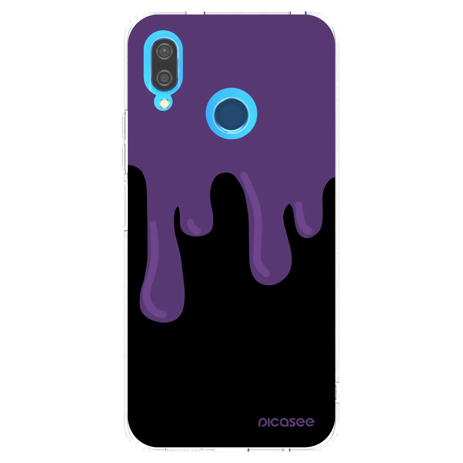 Picasee silikonowe przeźroczyste etui na Huawei P20 Lite - Purple spooky
