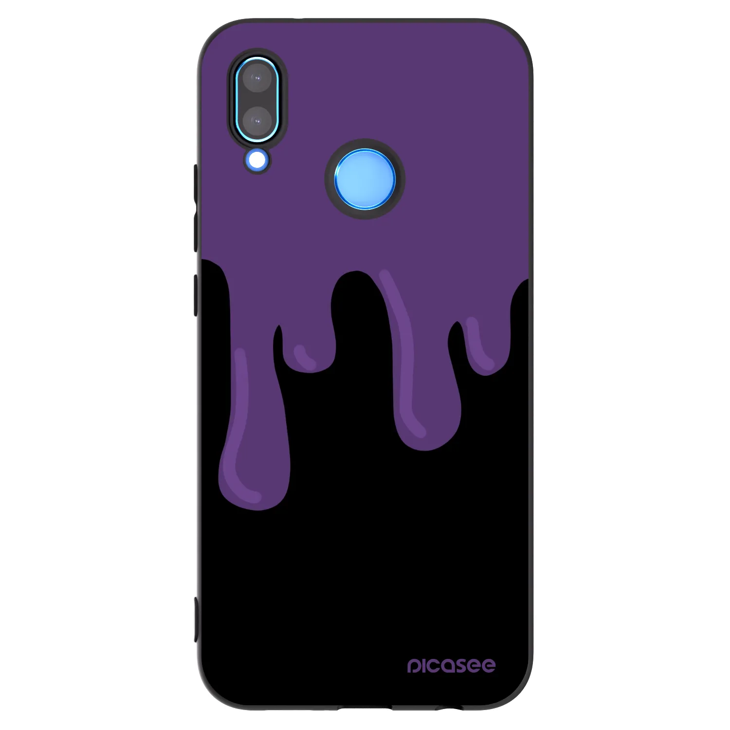 Picasee silikonowe czarne etui na Huawei P20 Lite - Purple spooky