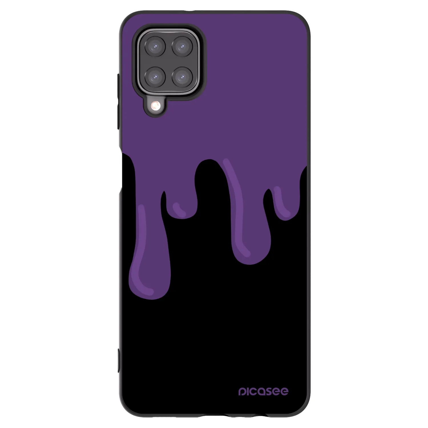 Picasee silikonowe czarne etui na Samsung Galaxy M12 M127F - Purple spooky