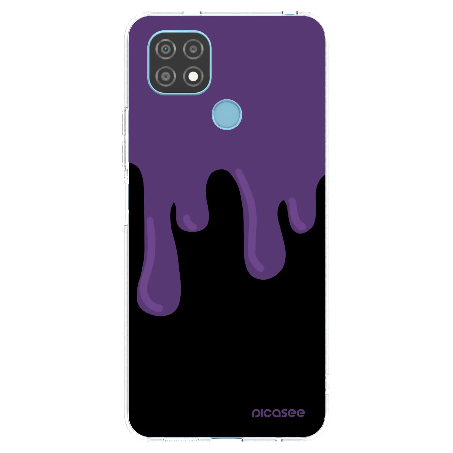 Picasee silikonowe przeźroczyste etui na Realme C21 - Purple spooky