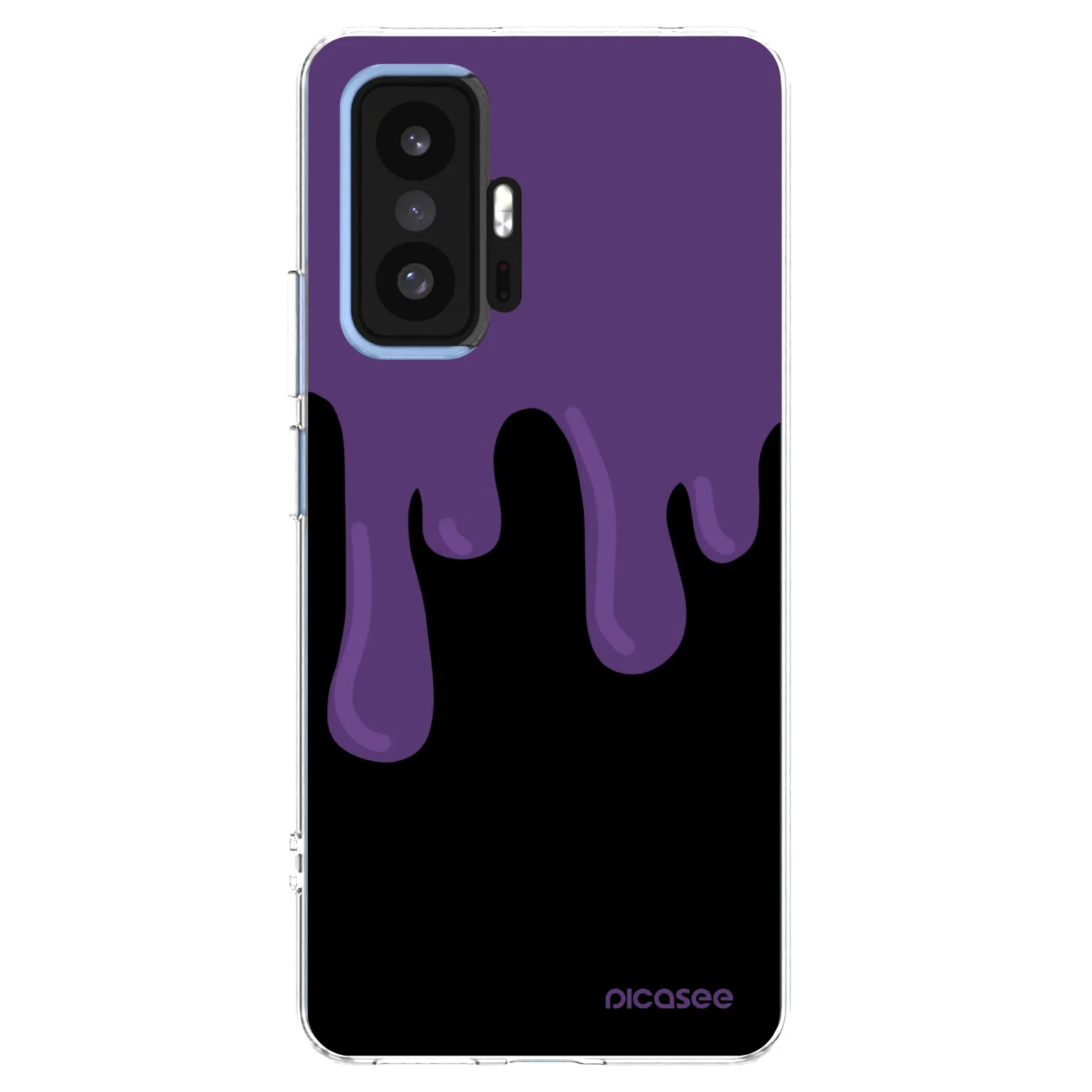 Picasee silikonowe przeźroczyste etui na Xiaomi 11T - Purple spooky