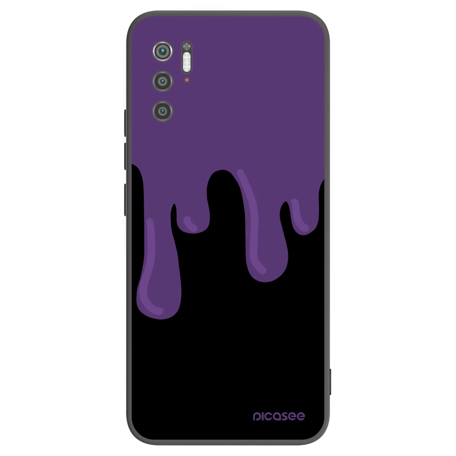 Picasee silikonowe czarne etui na Xiaomi Poco M3 Pro 5G - Purple spooky