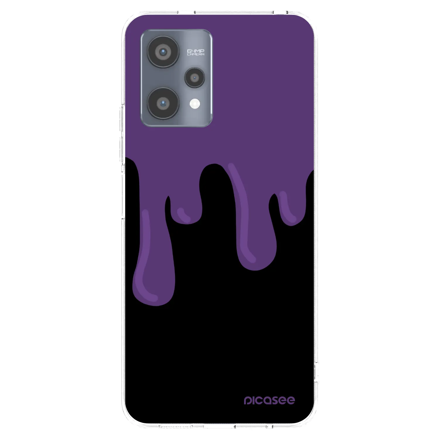 Picasee silikonowe przeźroczyste etui na Realme 9 Pro 5G - Purple spooky