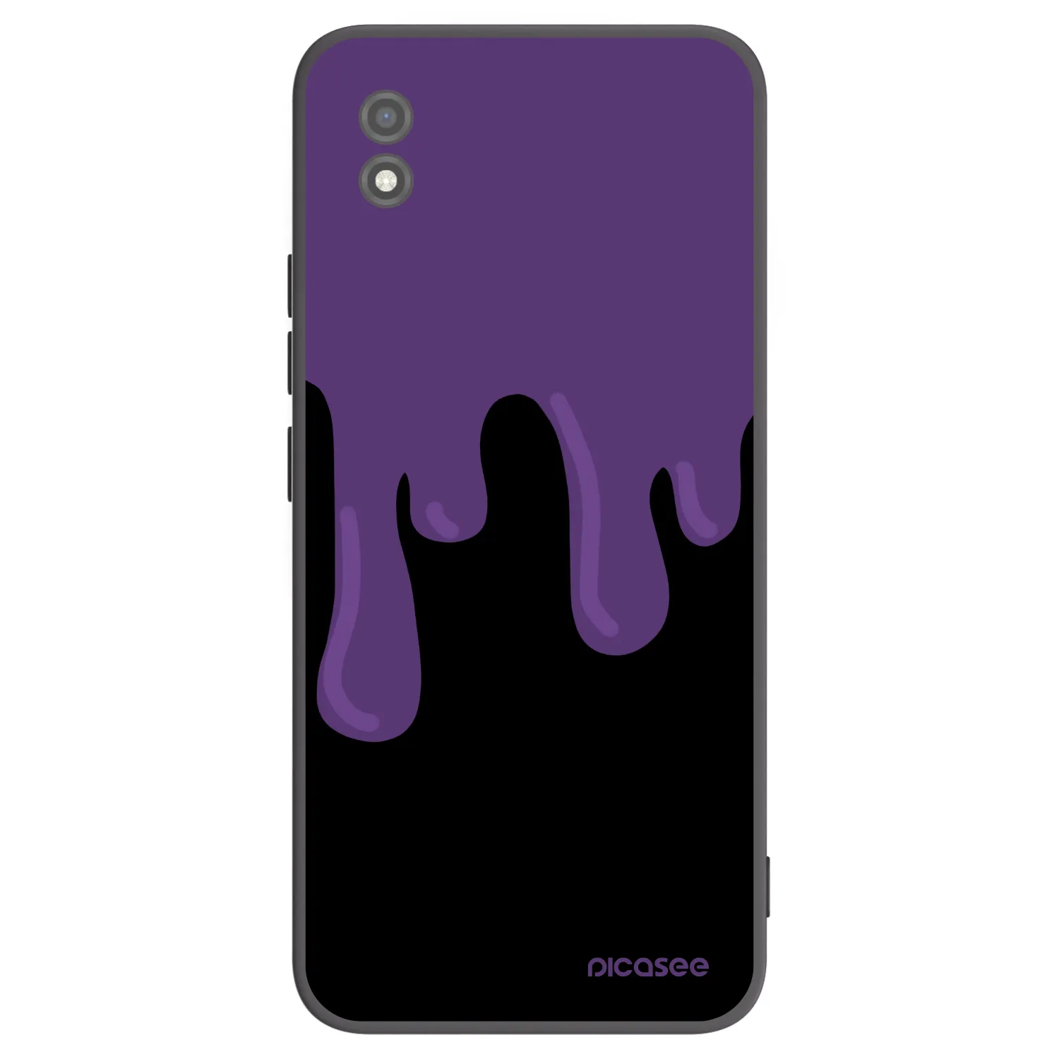Picasee silikonowe czarne etui na Realme C11 (2021) - Purple spooky