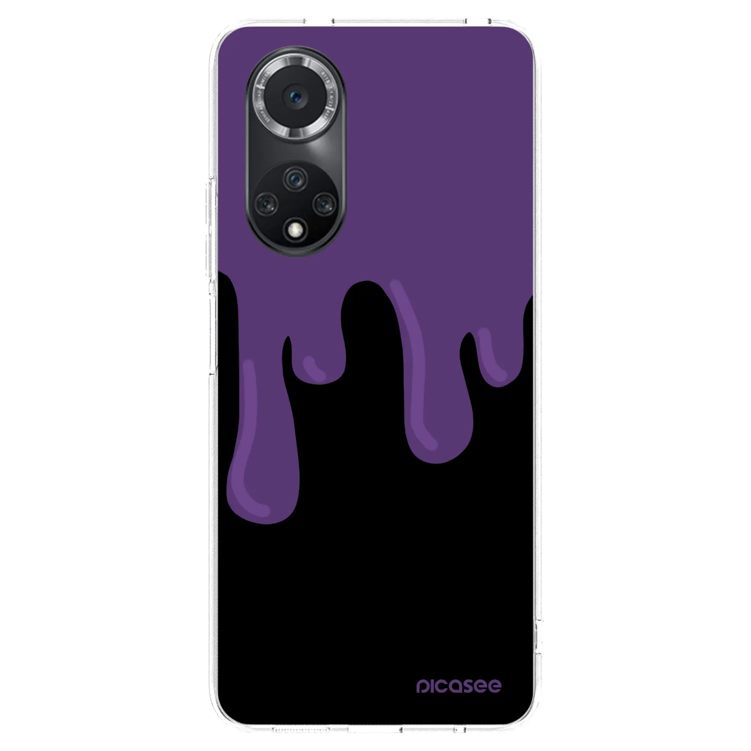 Picasee silikonowe przeźroczyste etui na Huawei Nova 9 SE - Purple spooky