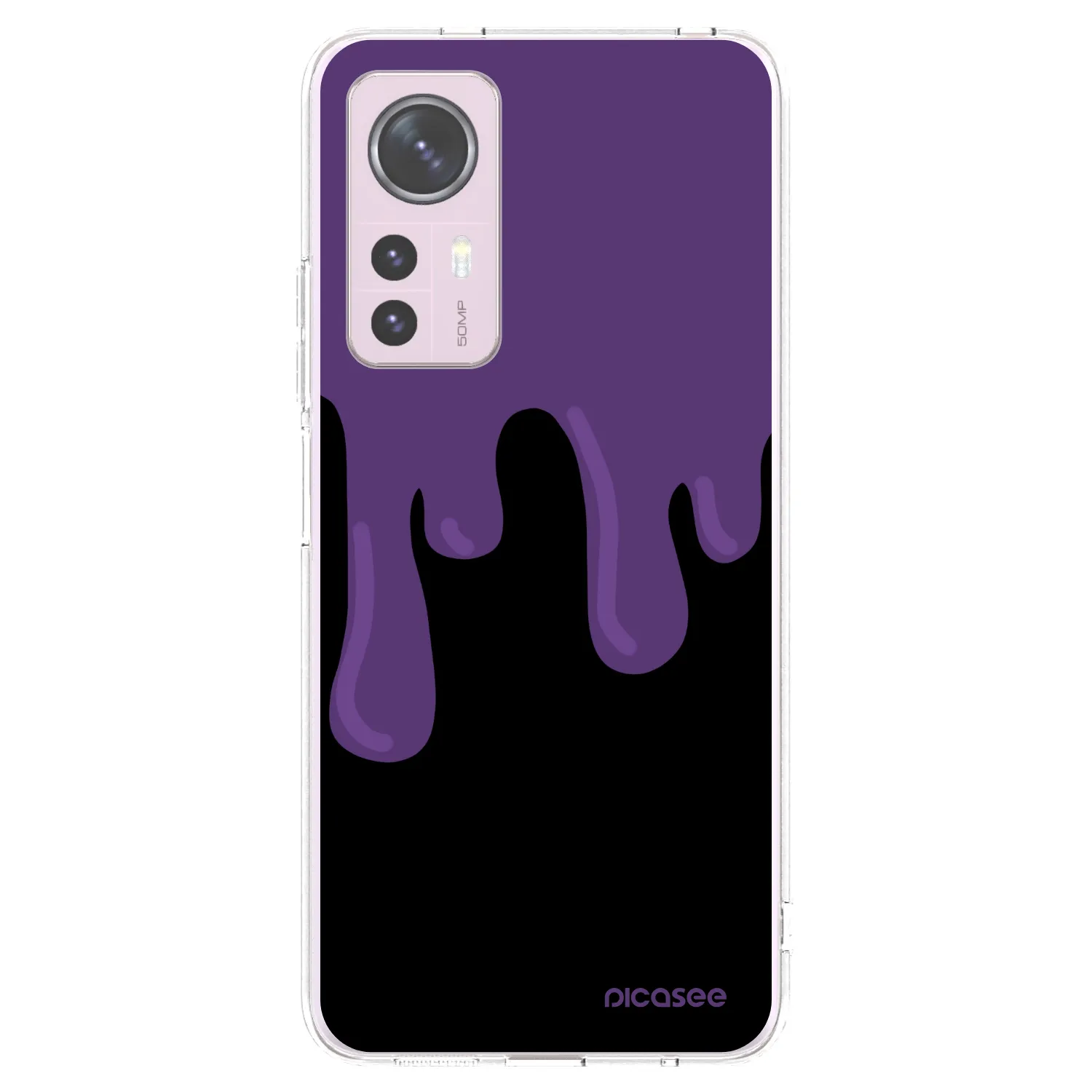 Picasee silikonowe przeźroczyste etui na Xiaomi 12 - Purple spooky