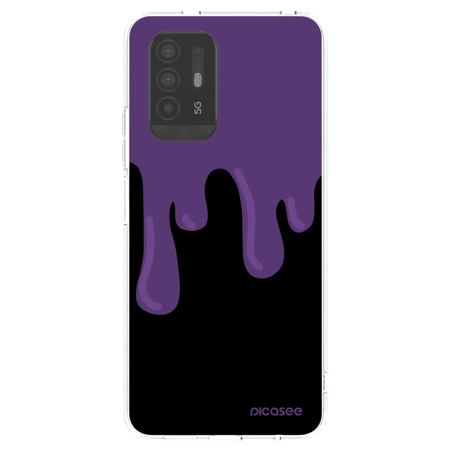 Picasee silikonowe przeźroczyste etui na OPPO A94 5G - Purple spooky