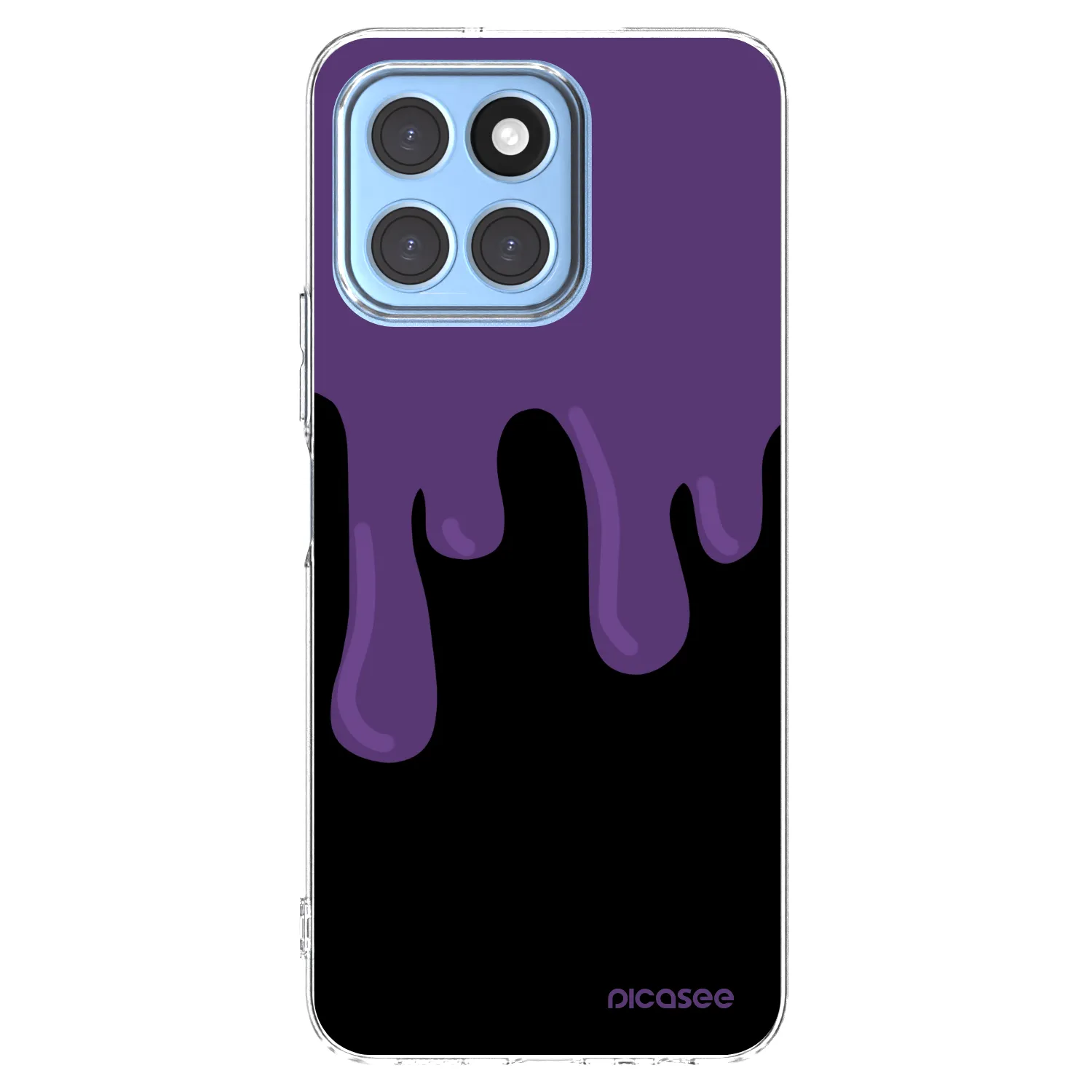 Picasee silikonowe przeźroczyste etui na Honor X6 - Purple spooky