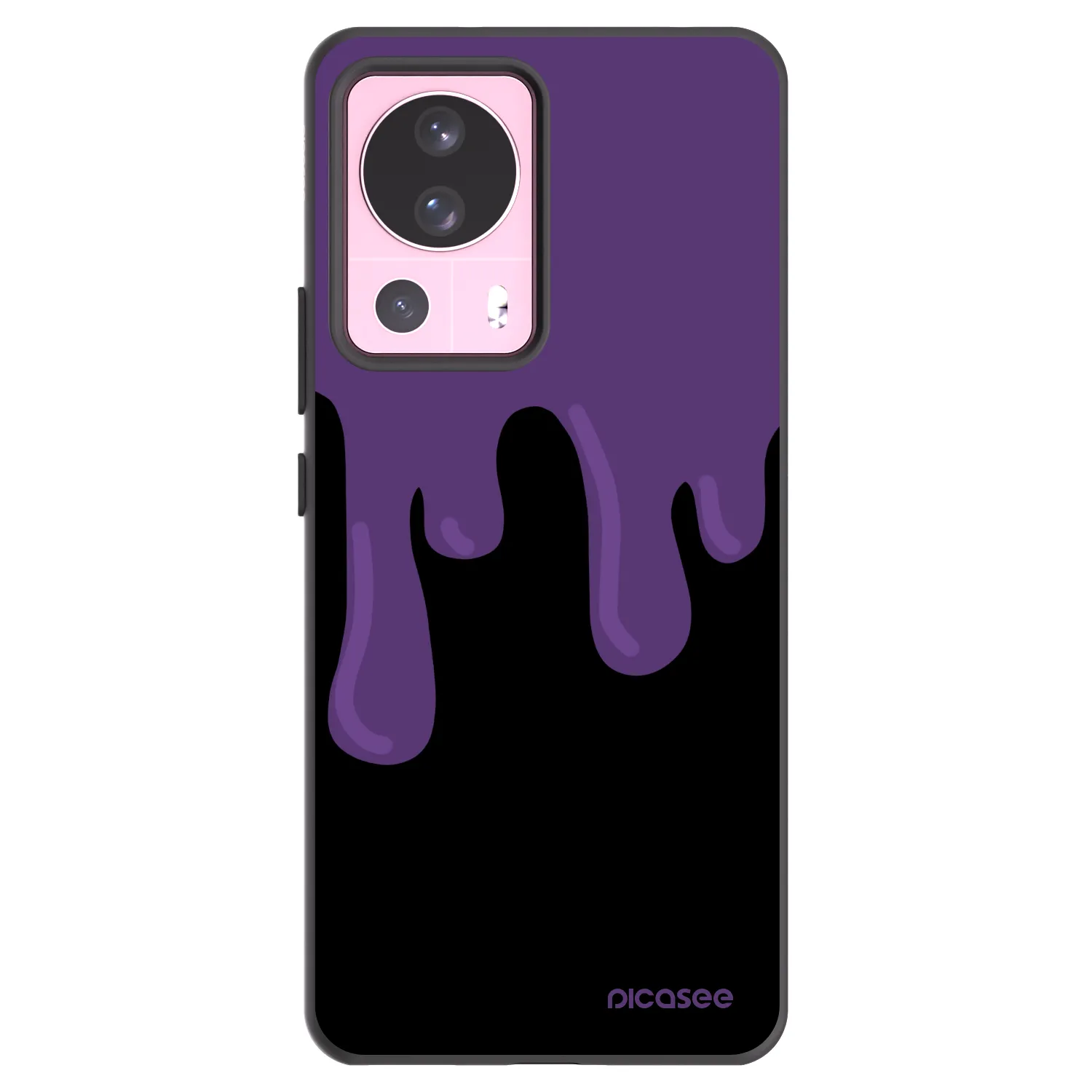 Picasee silikonowe czarne etui na Xiaomi 13 Lite - Purple spooky