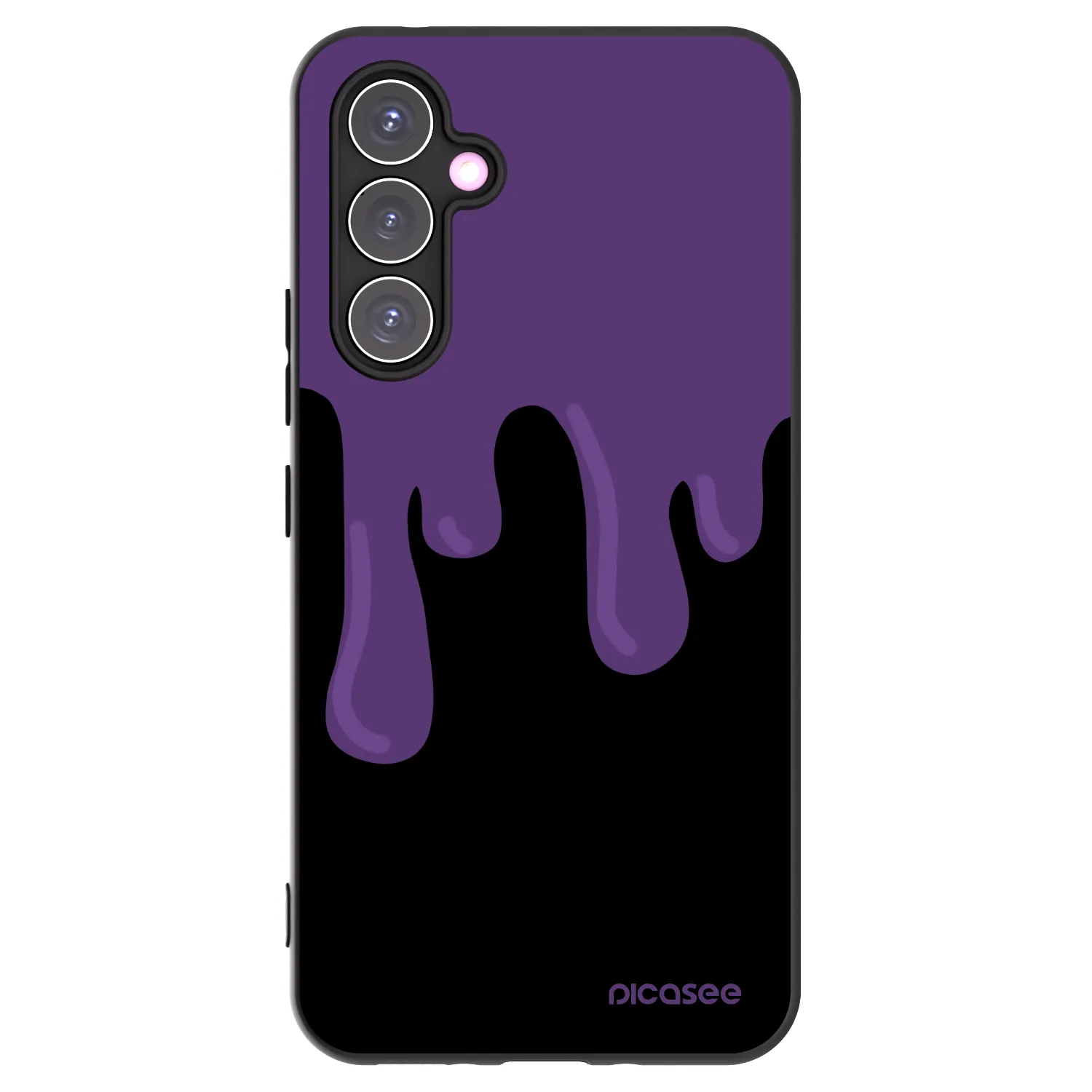 Picasee silikonowe czarne etui na Samsung Galaxy A54 5G A546B - Purple spooky