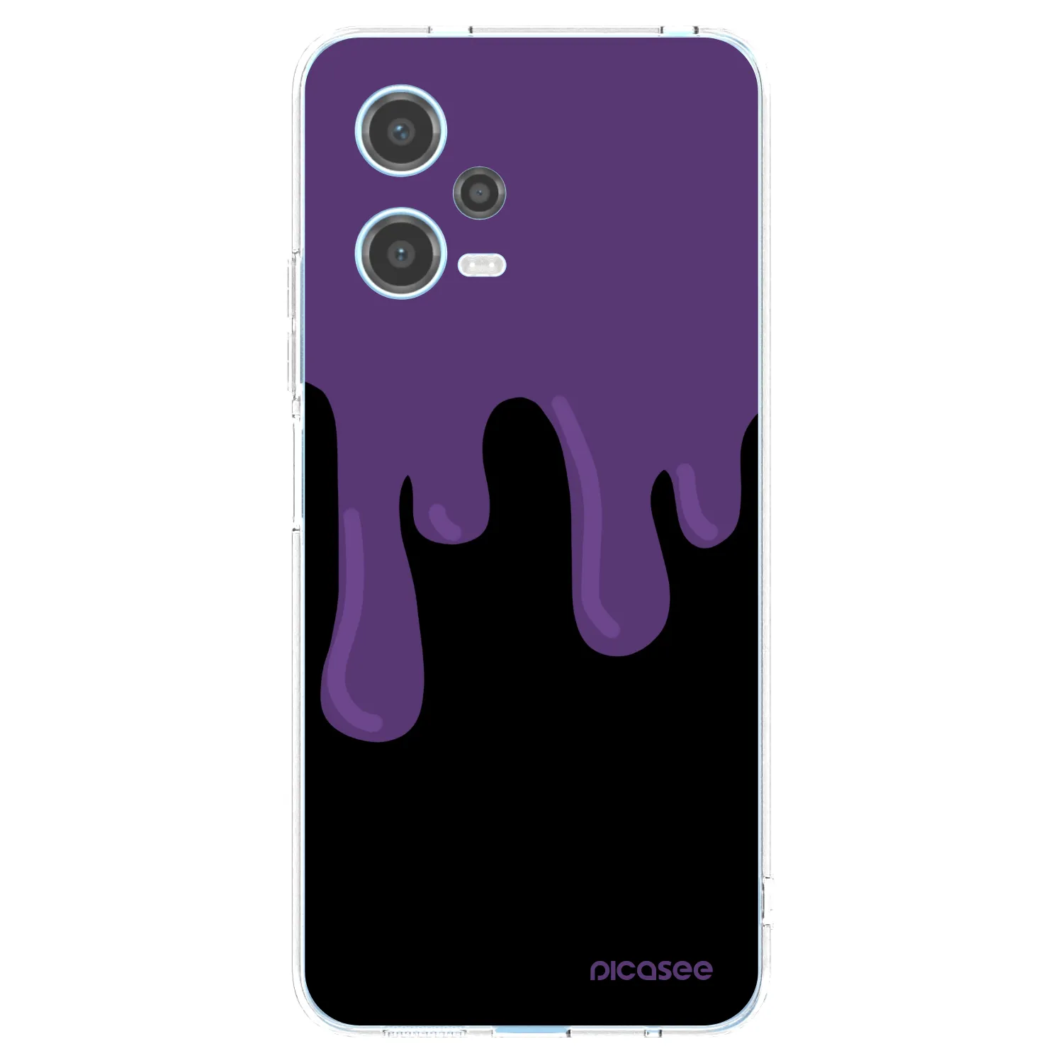 Picasee silikonowe przeźroczyste etui na Xiaomi Redmi Note 12 5G - Purple spooky
