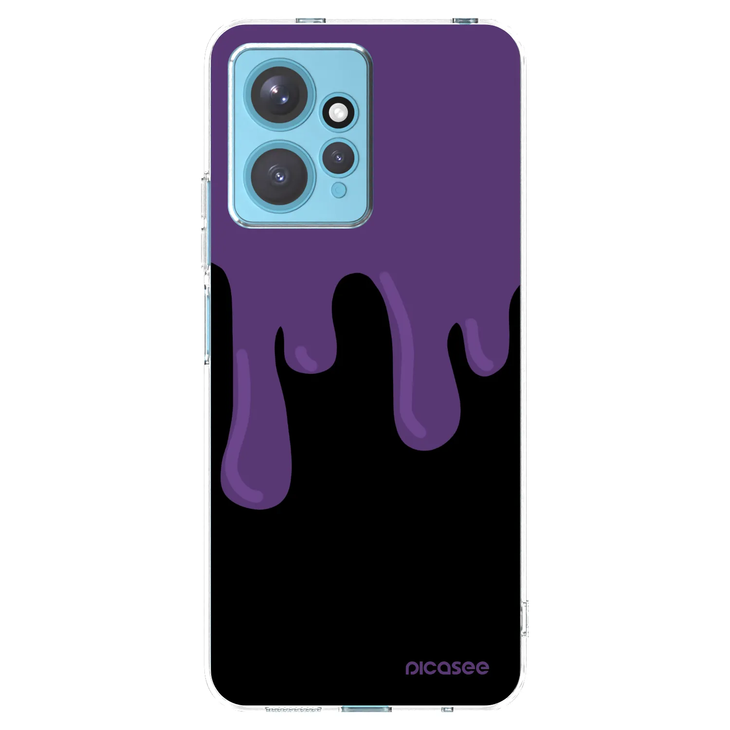 Picasee silikonowe przeźroczyste etui na Xiaomi Redmi Note 12 4G - Purple spooky