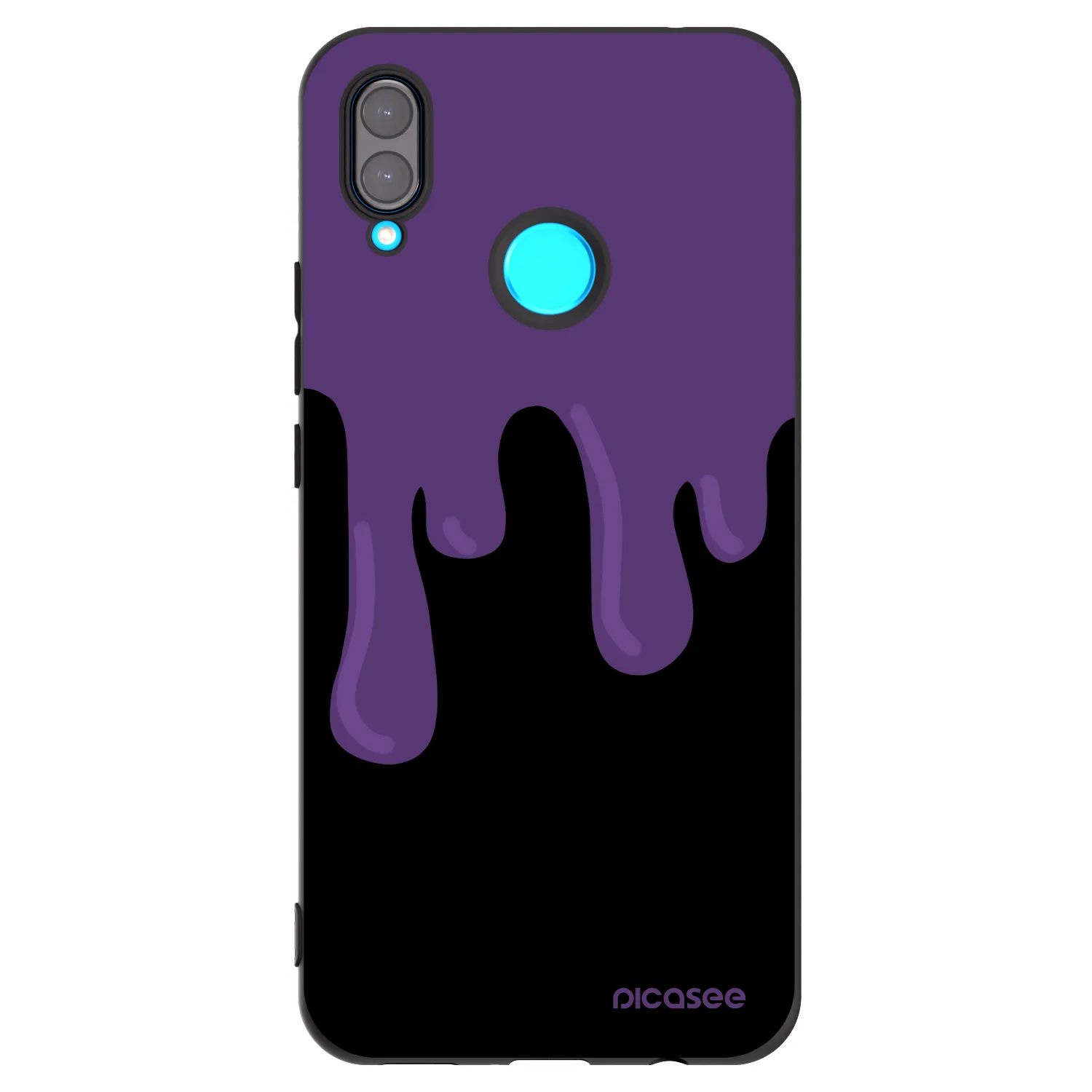 Picasee silikonowe czarne etui na Huawei Nova 3 - Purple spooky