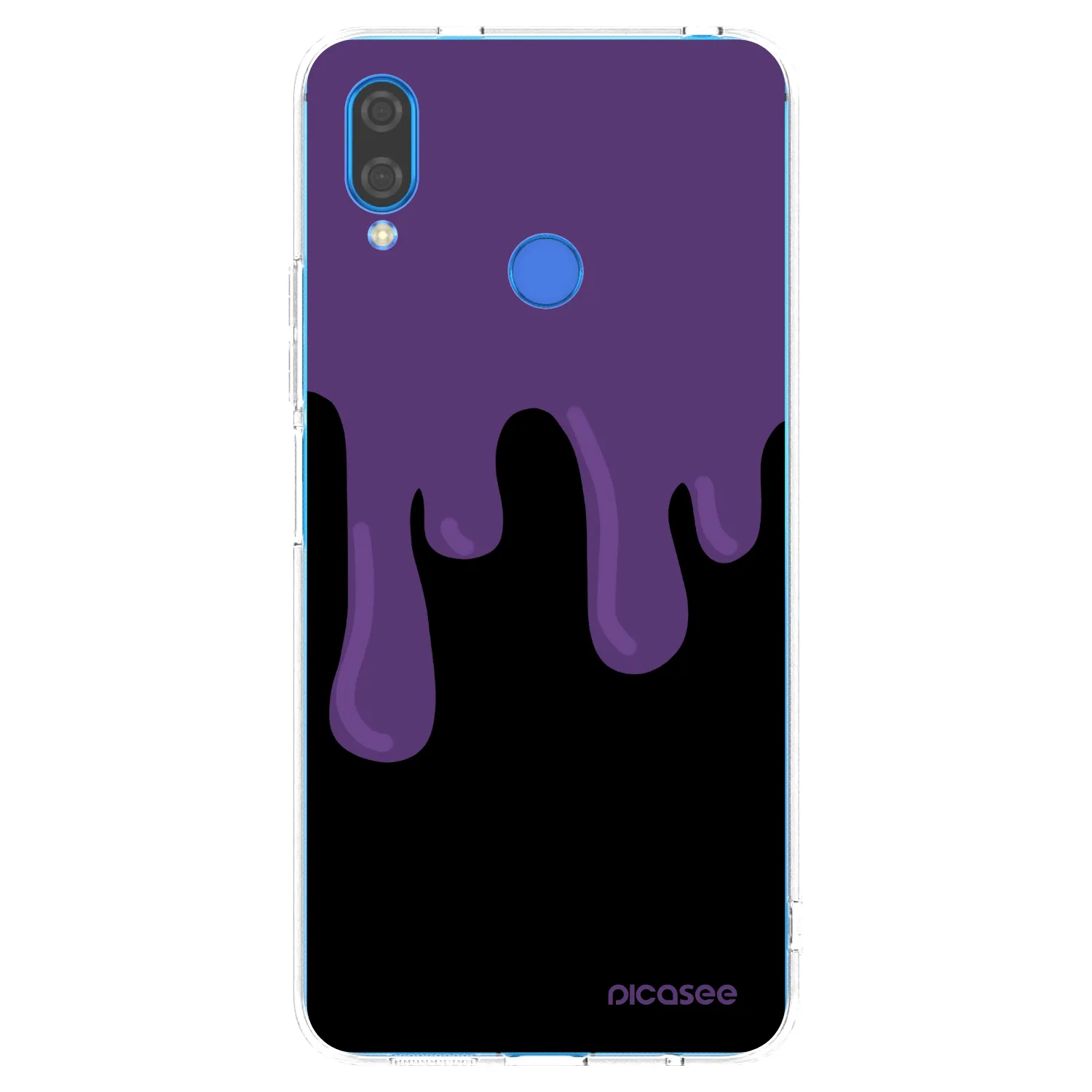 Picasee silikonowe przeźroczyste etui na Huawei Nova 3i - Purple spooky