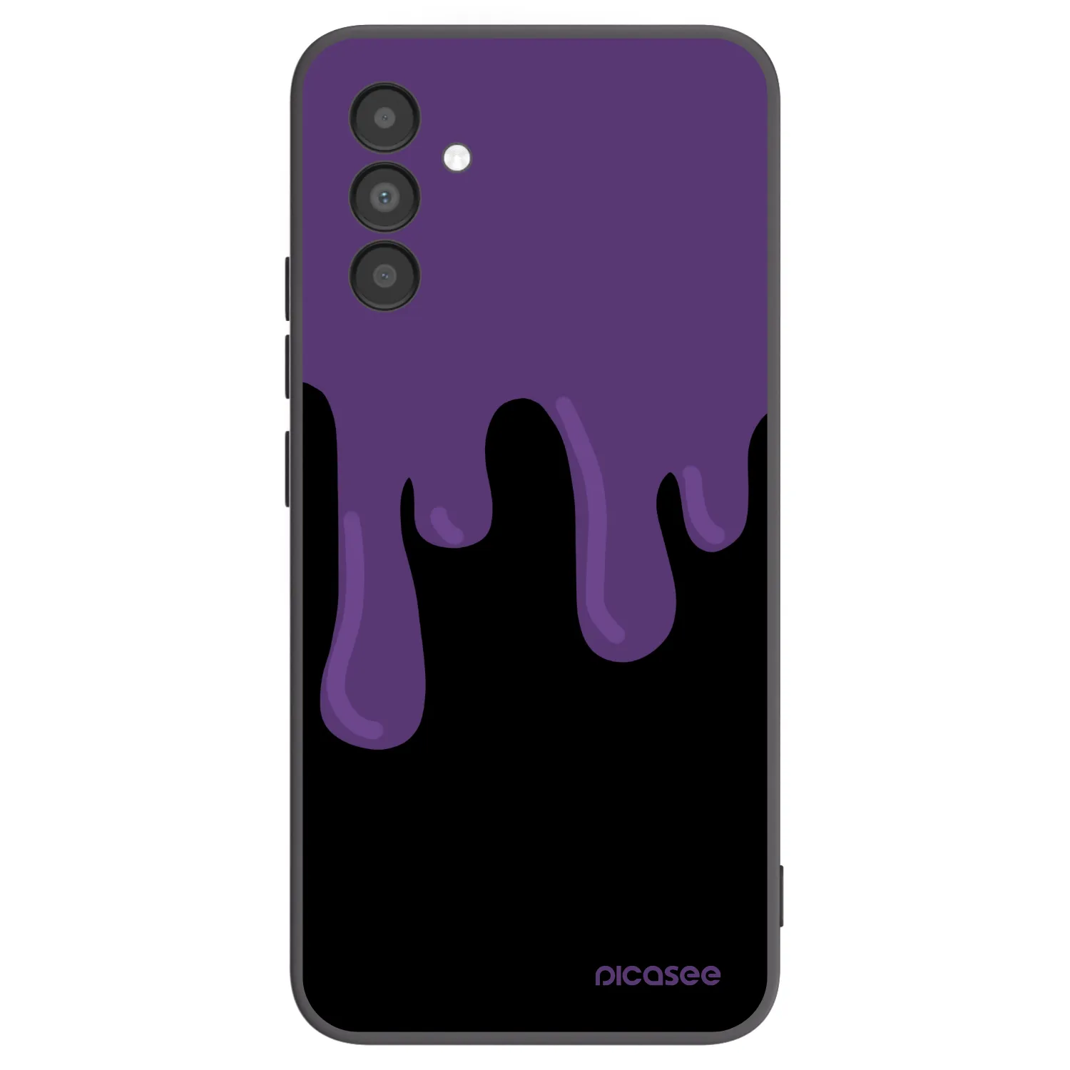 Picasee silikonowe czarne etui na Samsung Galaxy A04s A047F - Purple spooky