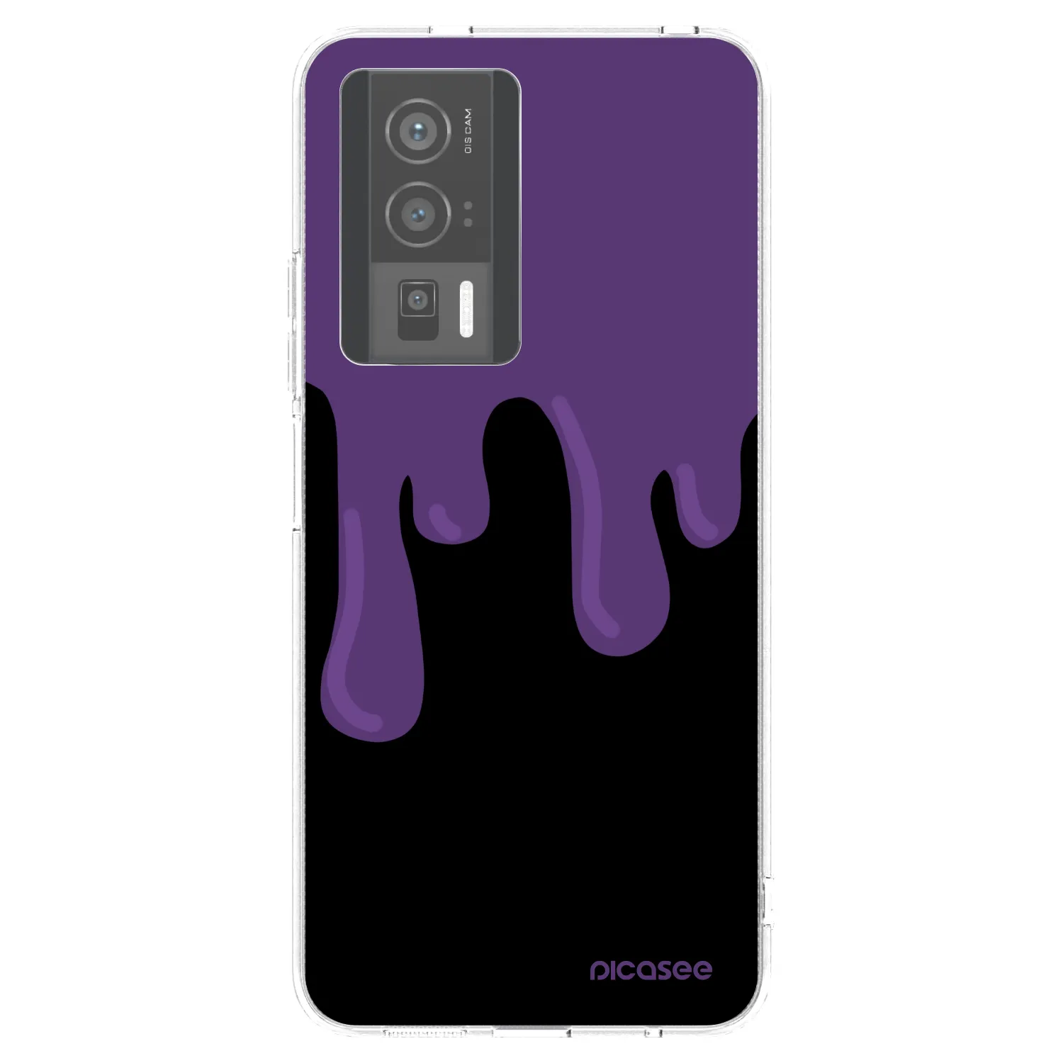 Picasee silikonowe przeźroczyste etui na Xiaomi Poco F5 Pro 5G - Purple spooky