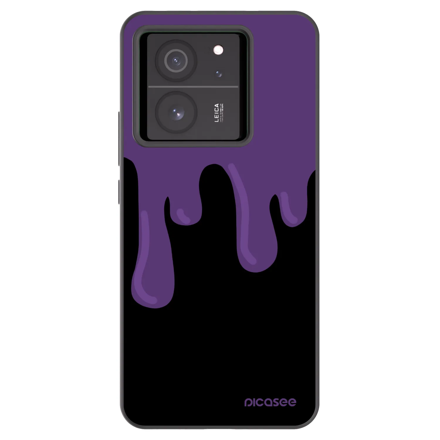 Picasee silikonowe czarne etui na Xiaomi 13T Pro - Purple spooky