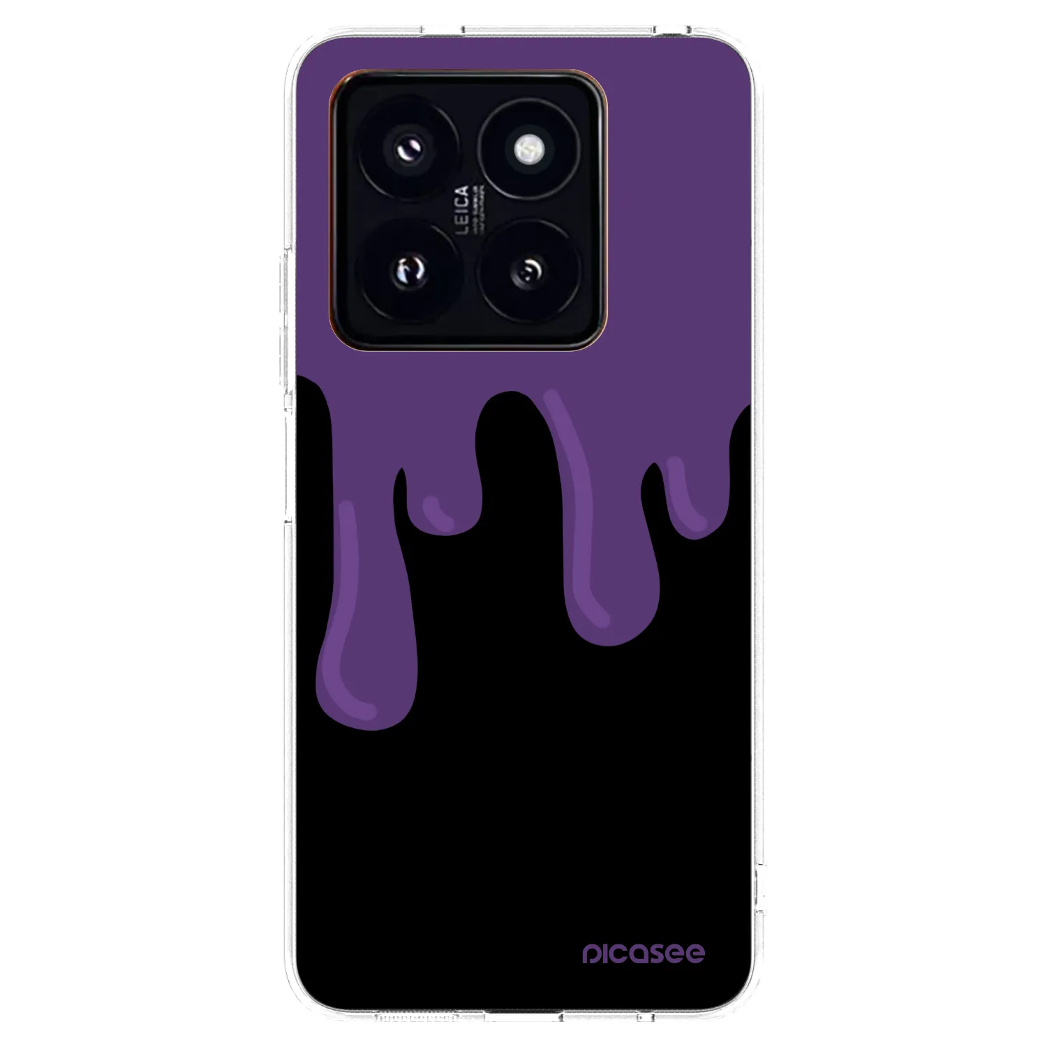 Picasee silikonowe przeźroczyste etui na Xiaomi 14 Pro - Purple spooky