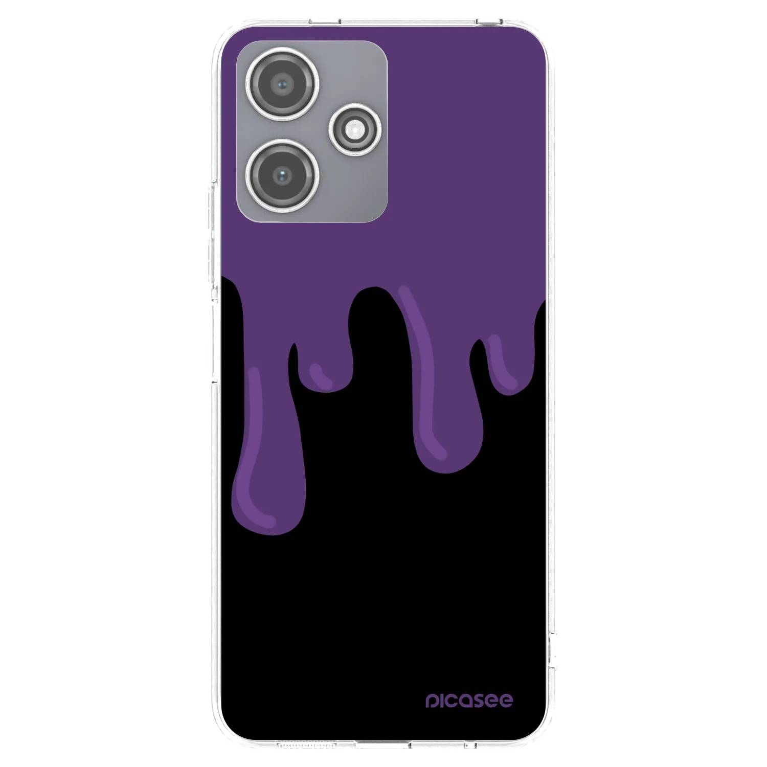 Picasee silikonowe przeźroczyste etui na Xiaomi Redmi 12 5G - Purple spooky