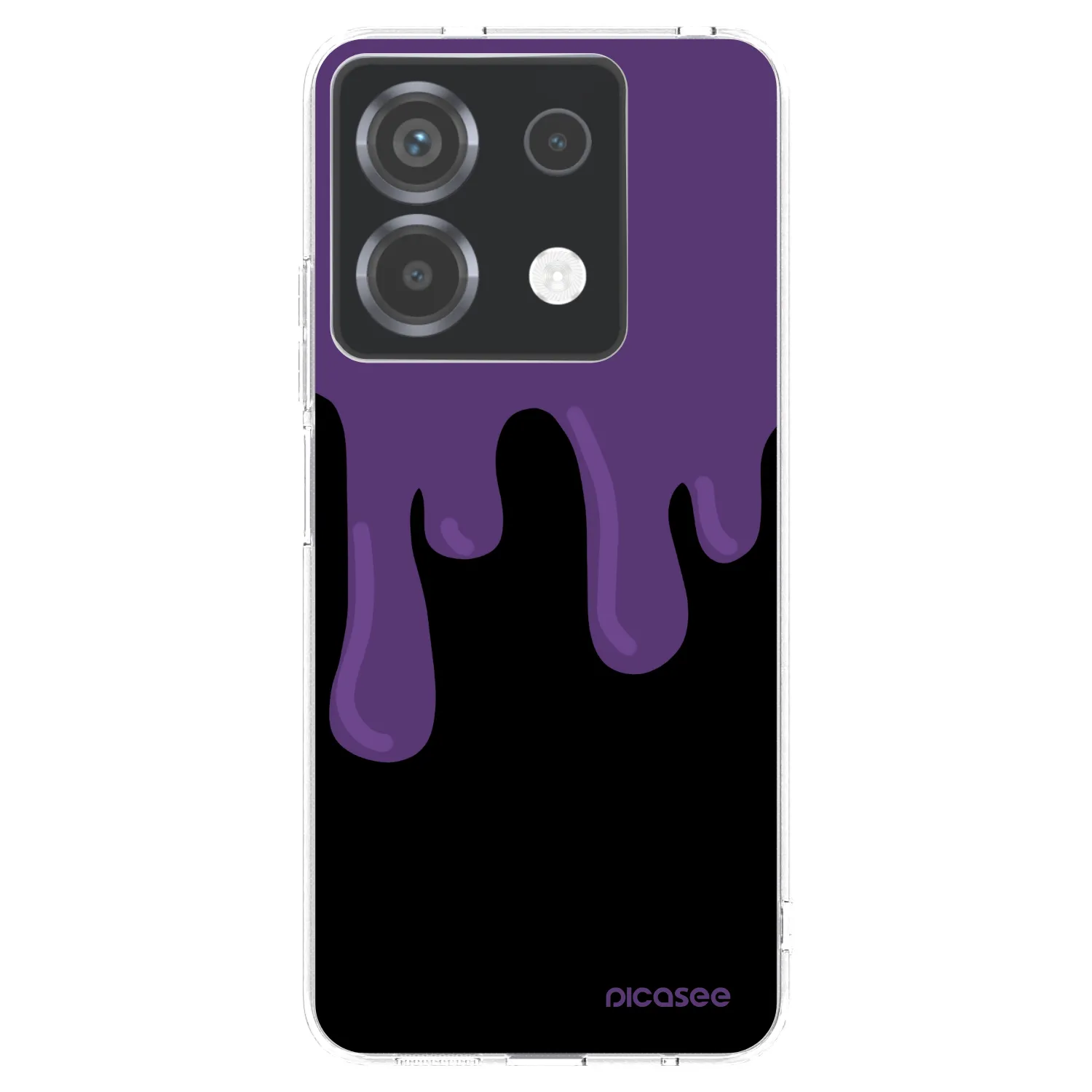 Picasee silikonowe przeźroczyste etui na Xiaomi Poco X6 - Purple spooky