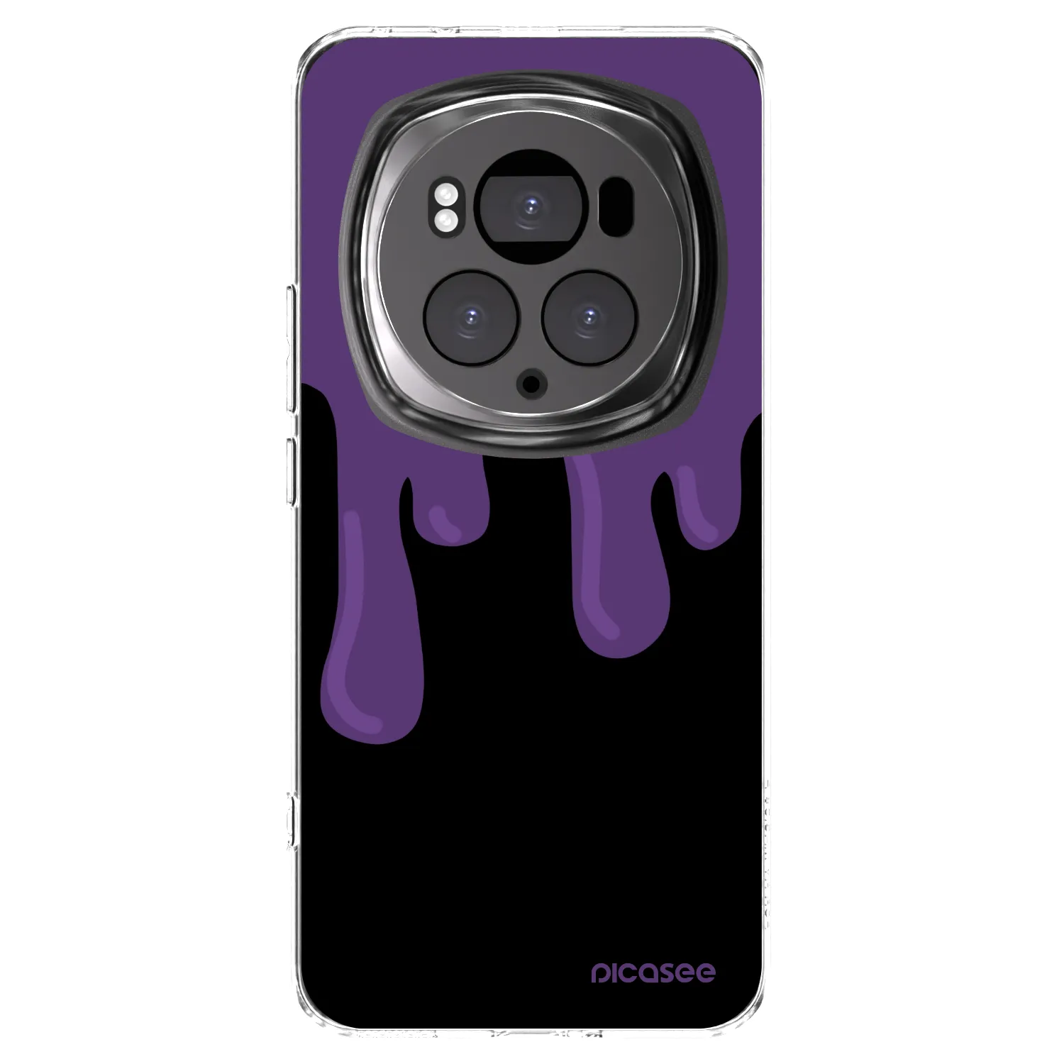 Picasee silikonowe przeźroczyste etui na Honor Magic6 Pro - Purple spooky
