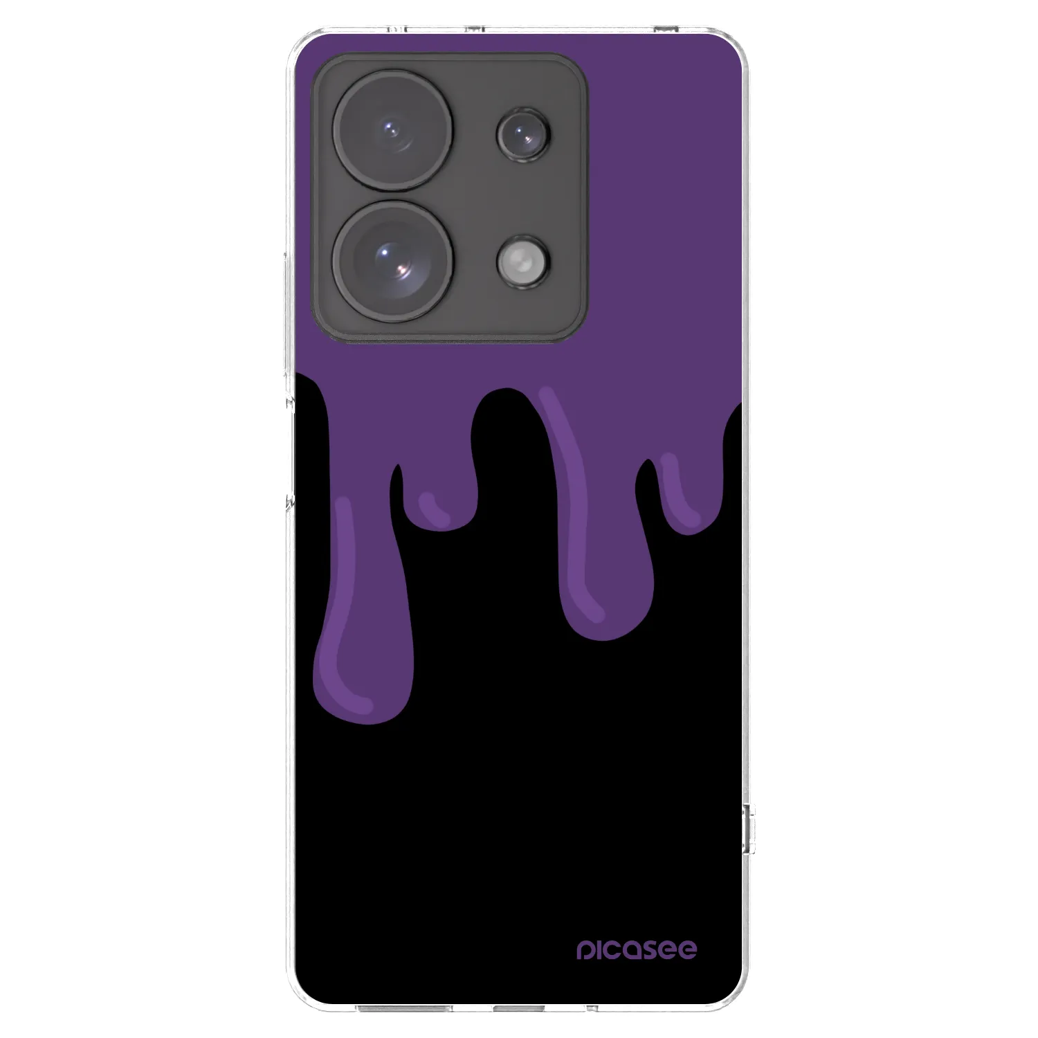 Picasee silikonowe przeźroczyste etui na Xiaomi Redmi Note 13 Pro 4G - Purple spooky