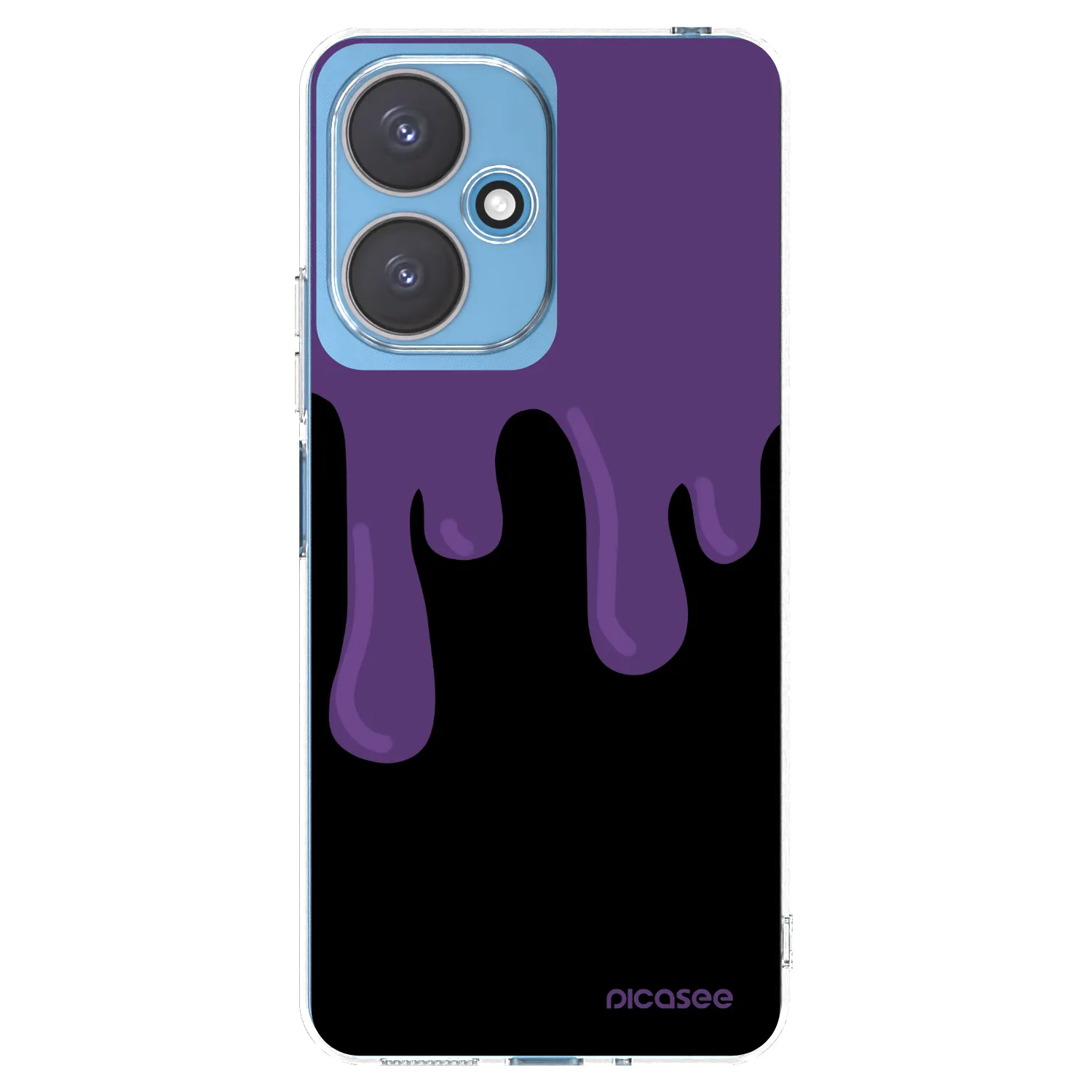 Picasee silikonowe przeźroczyste etui na Xiaomi Redmi 13C 5G - Purple spooky