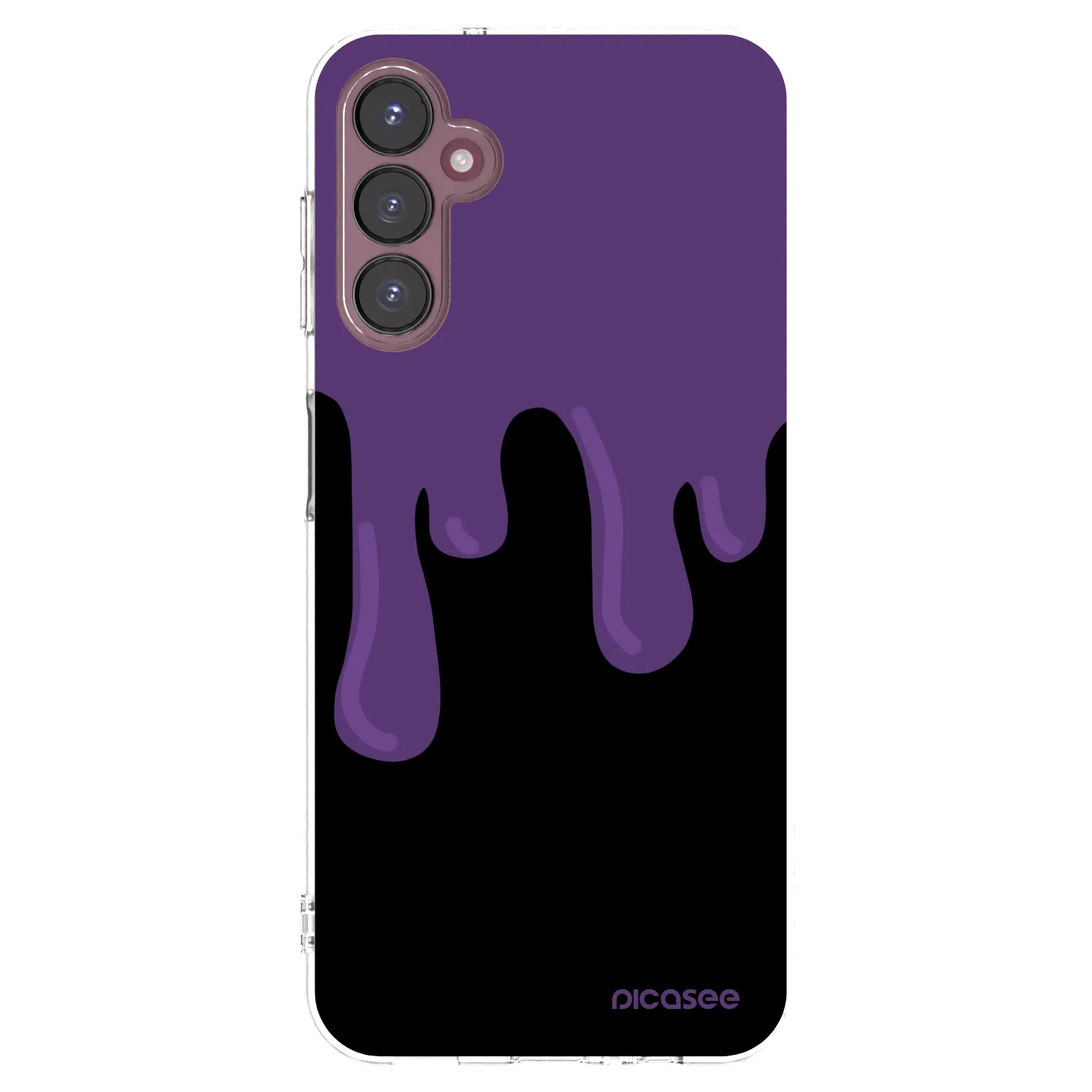 Picasee silikonowe przeźroczyste etui na Samsung Galaxy A05s A057G - Purple spooky