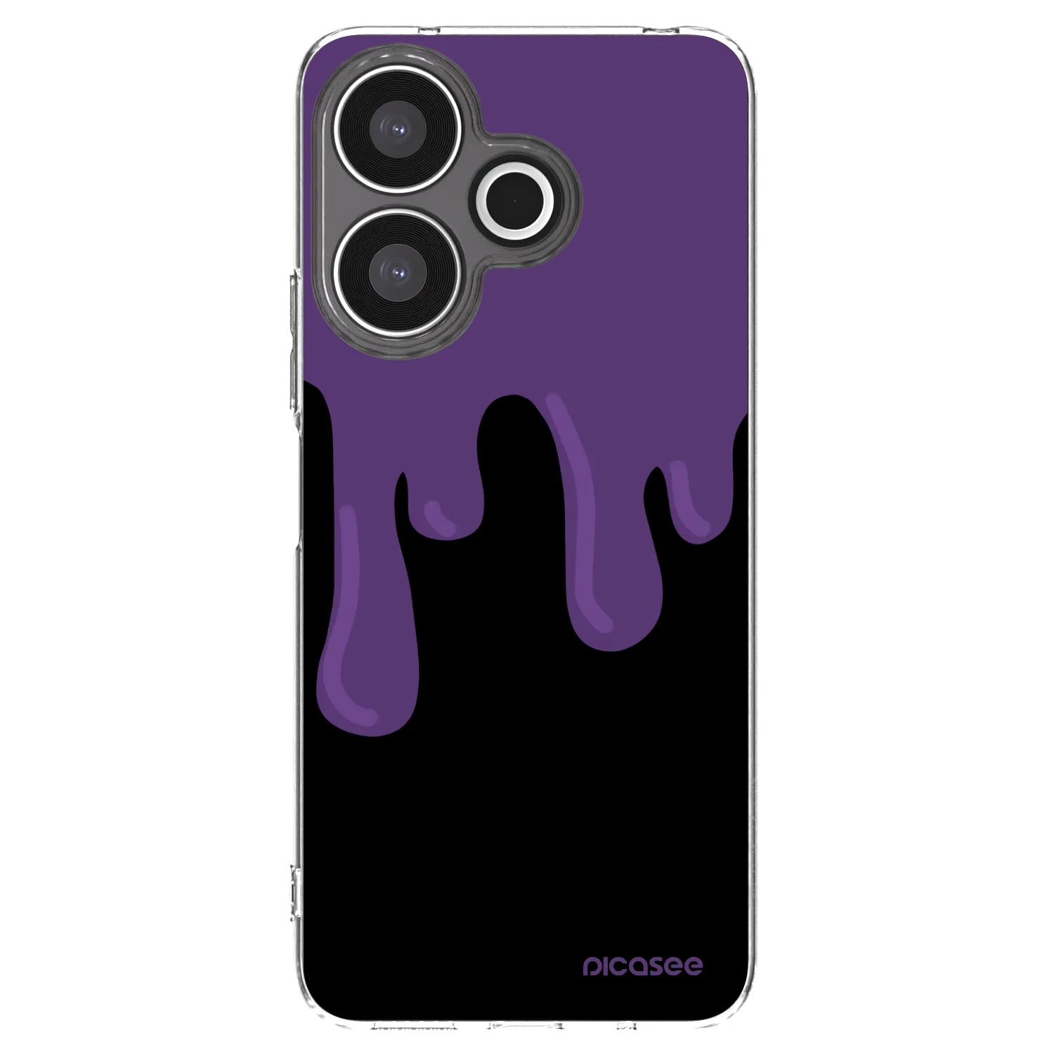 Picasee silikonowe przeźroczyste etui na Xiaomi Redmi 13 4G - Purple spooky