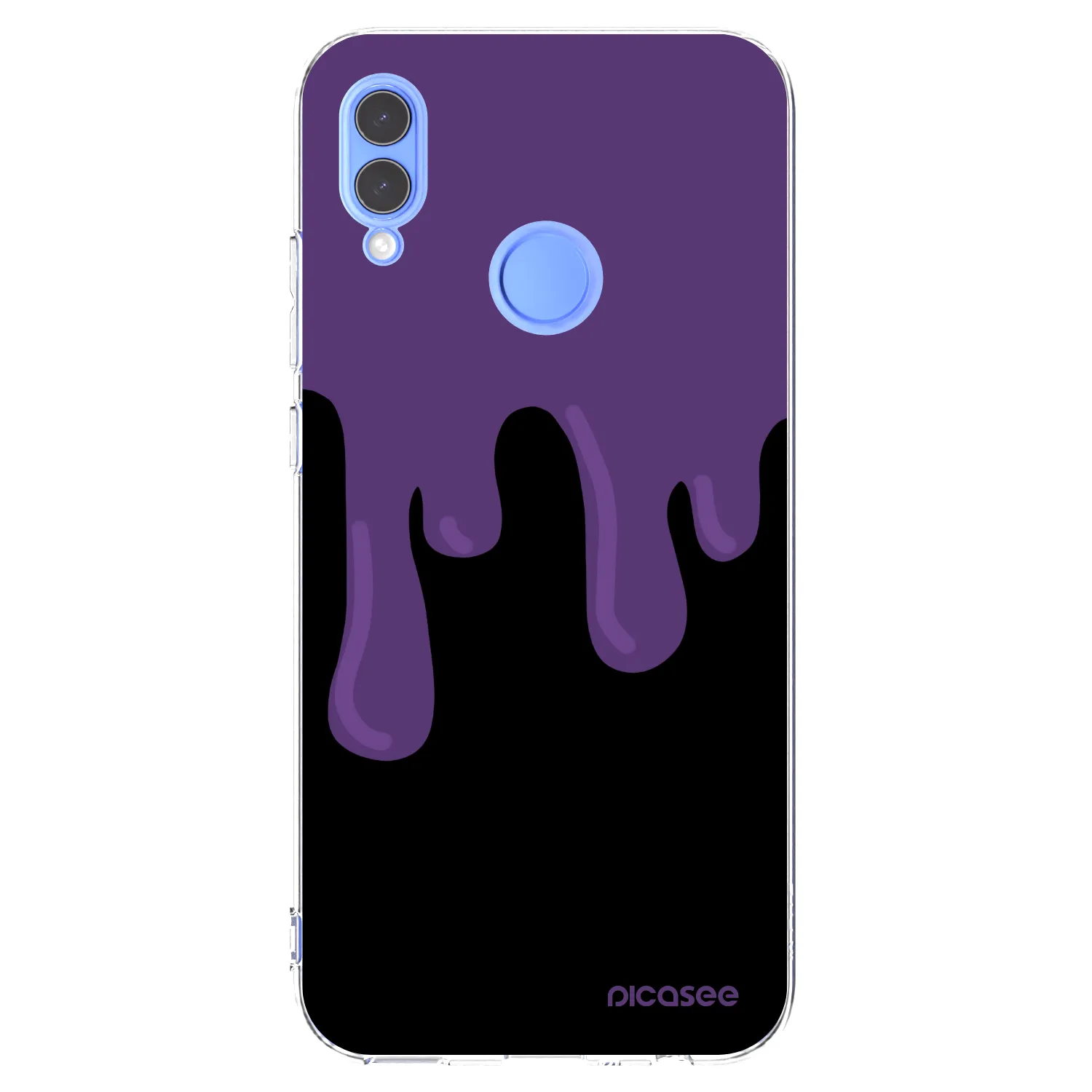 Picasee silikonowe przeźroczyste etui na Honor 10 Lite - Purple spooky