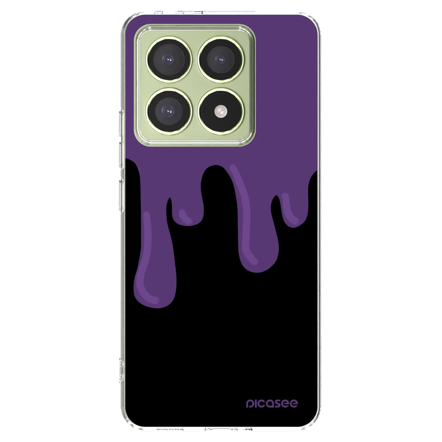 Picasee silikonowe przeźroczyste etui na Xiaomi 14T - Purple spooky