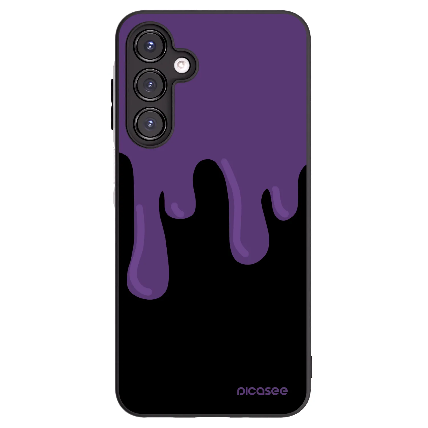 Picasee silikonowe czarne etui na Samsung Galaxy A16 5G - Purple spooky