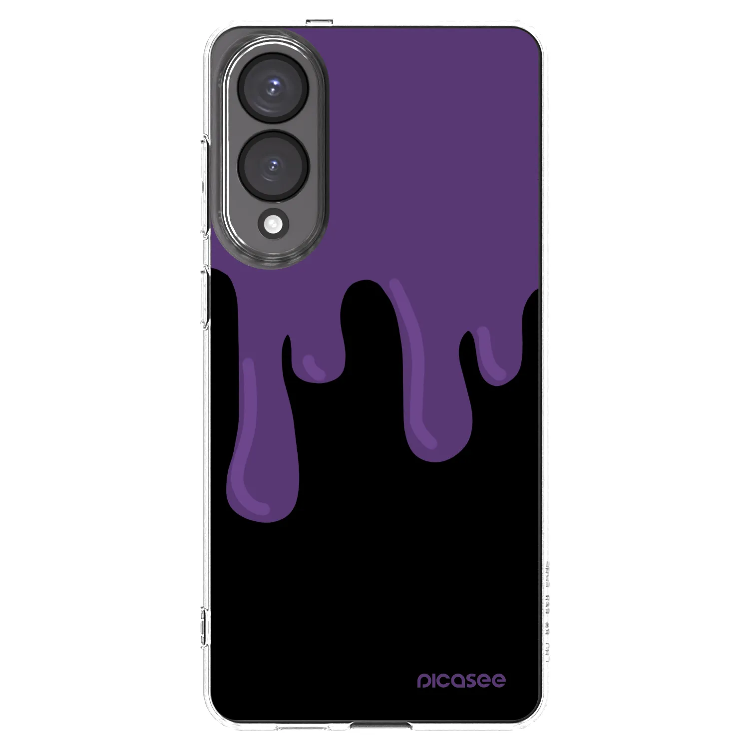 Picasee silikonowe przeźroczyste etui na Samsung Galaxy S25 Edge 5G - Purple spooky