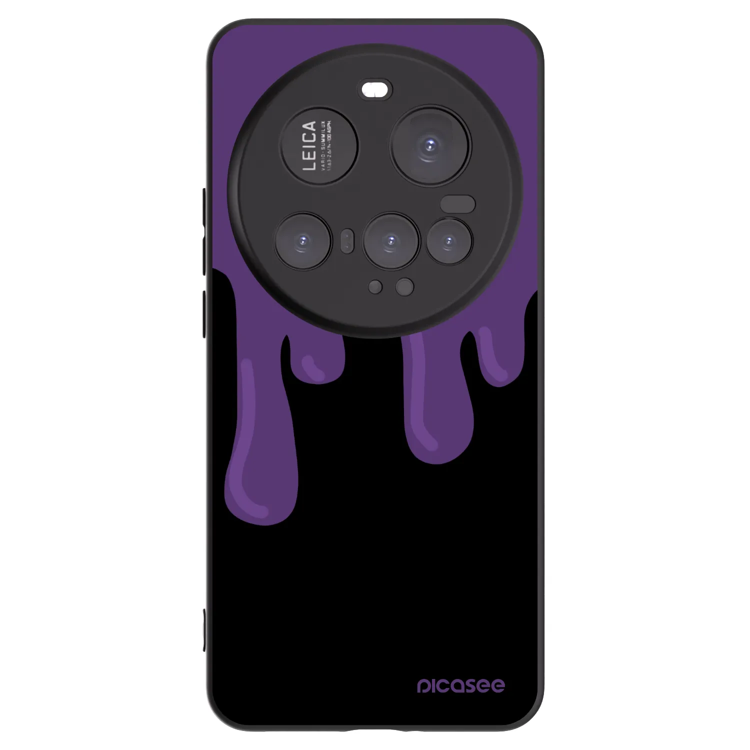 Picasee silikonowe czarne etui na Xiaomi 15 Ultra - Purple spooky