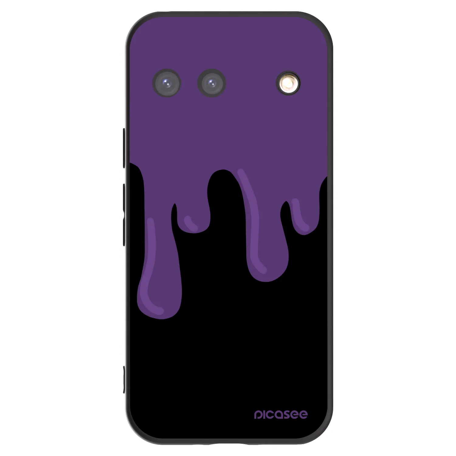 Picasee silikonowe czarne etui na Google Pixel 9 - Purple spooky