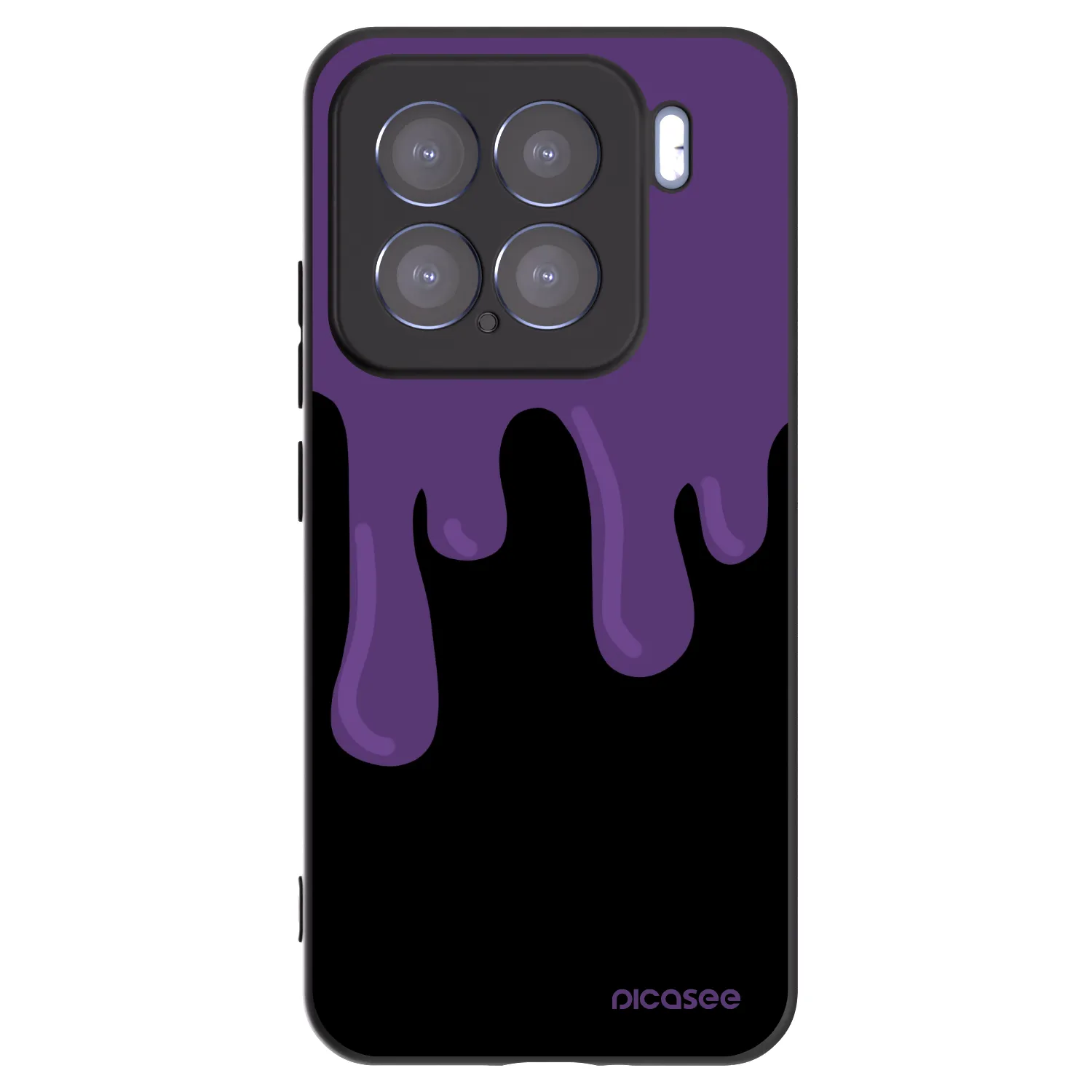 Picasee silikonowe czarne etui na Xiaomi 15 - Purple spooky