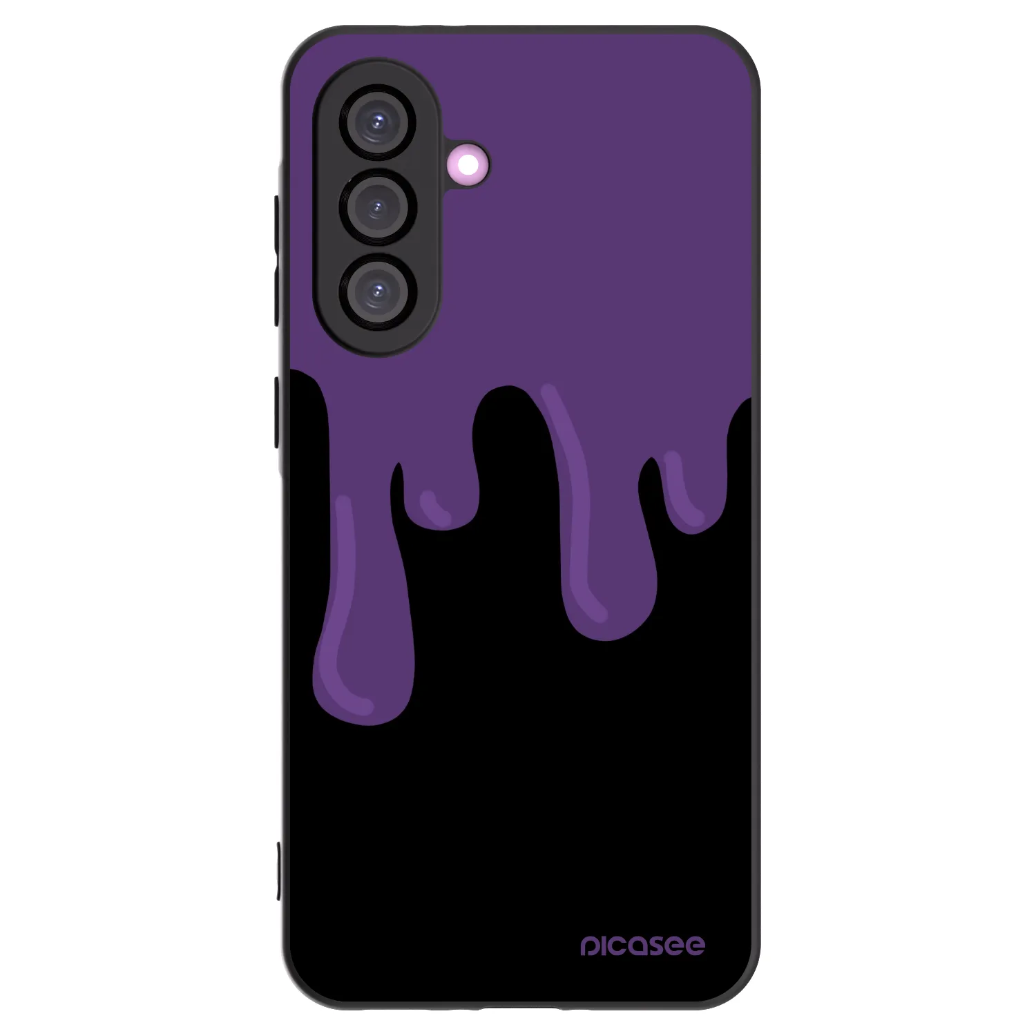 Picasee silikonowe czarne etui na Samsung Galaxy A56 5G A566B - Purple spooky