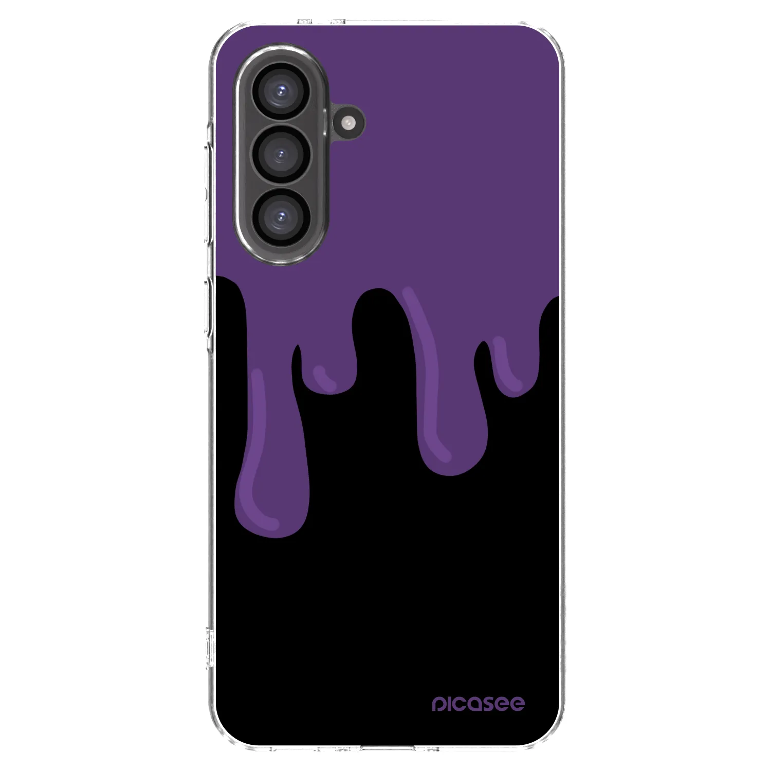 Picasee silikonowe przeźroczyste etui na Samsung Galaxy A56 5G A566B - Purple spooky