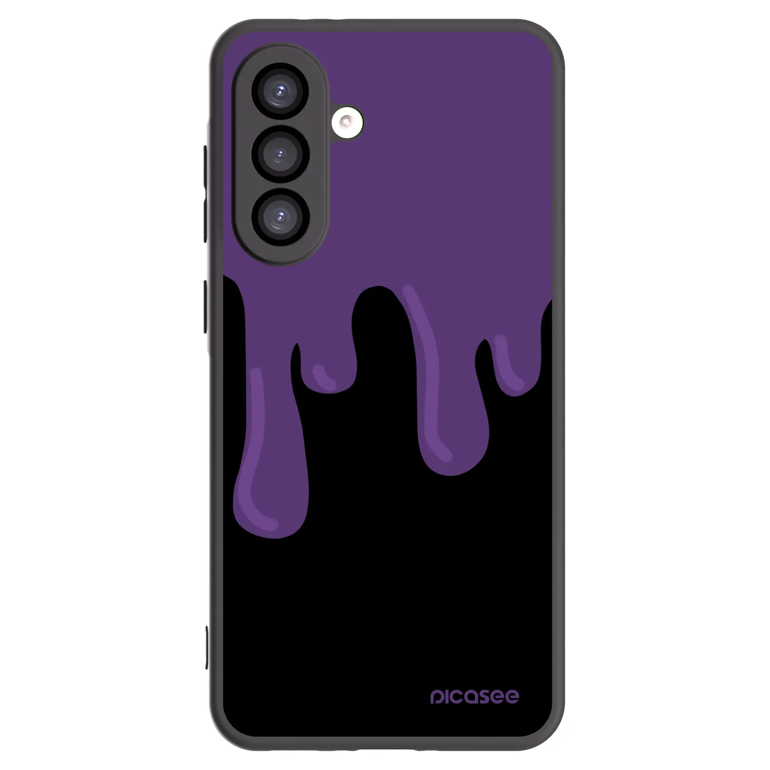Picasee silikonowe czarne etui na Samsung Galaxy A26 5G A266B - Purple spooky