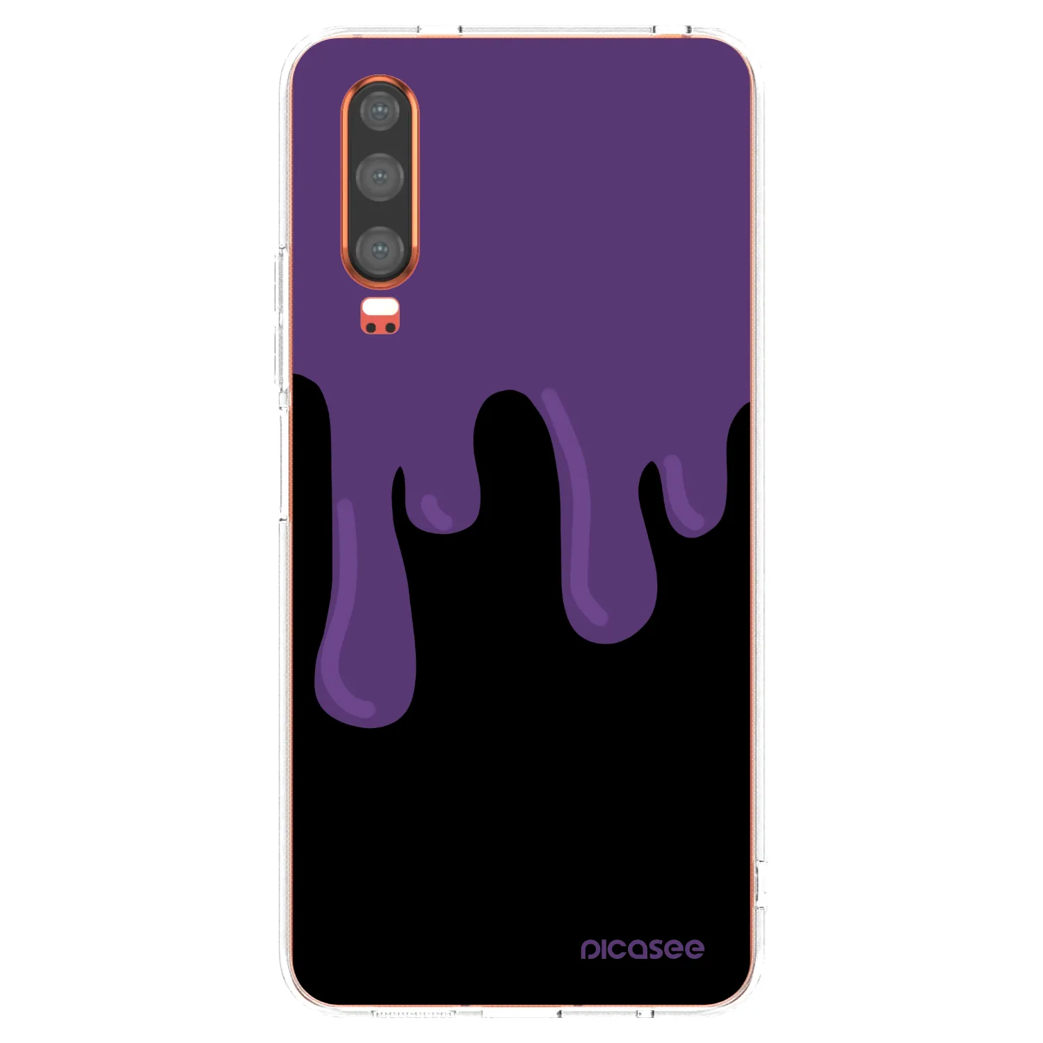Picasee silikonowe przeźroczyste etui na Huawei P30 - Purple spooky