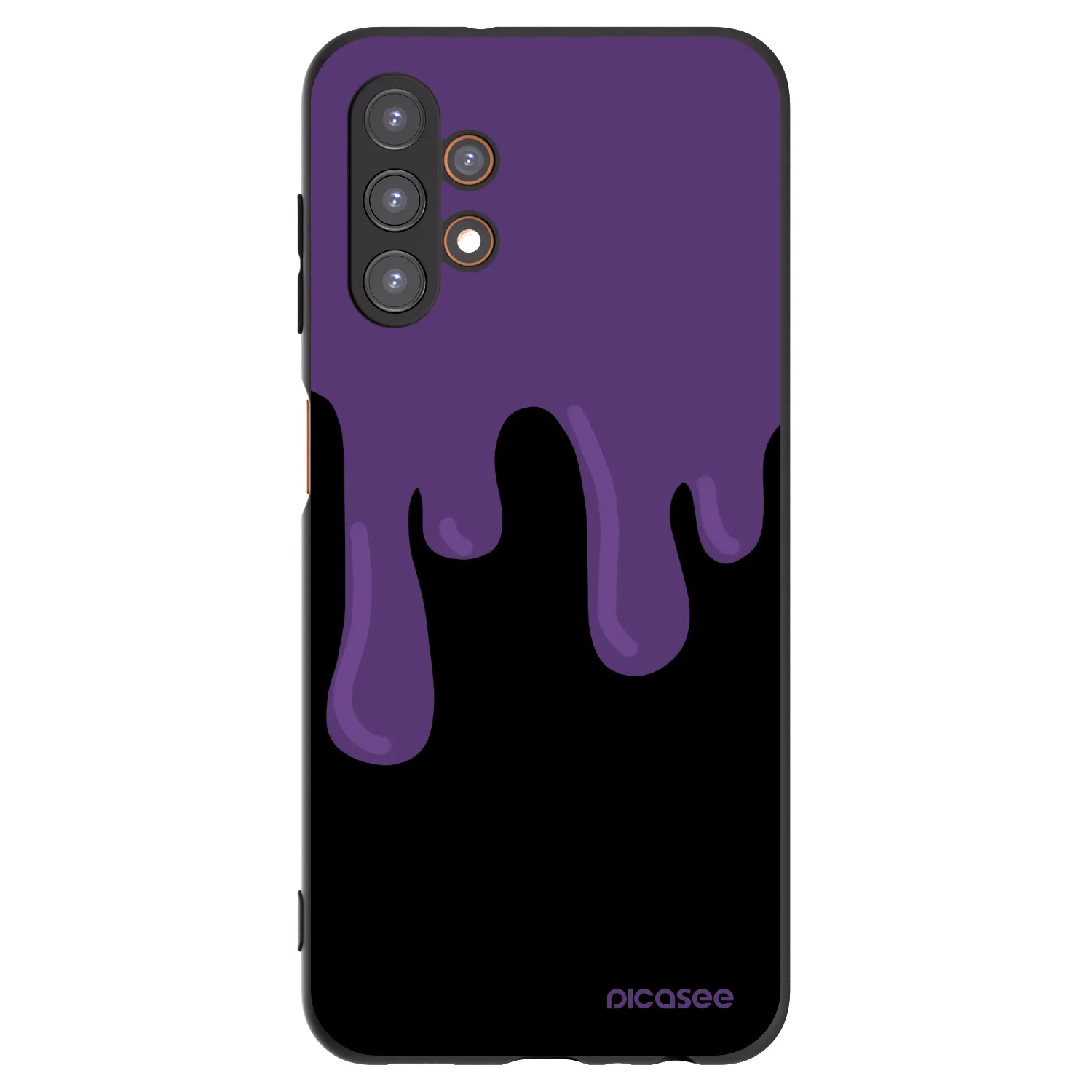 Picasee silikonowe czarne etui na Samsung Galaxy A13 5G - Purple spooky