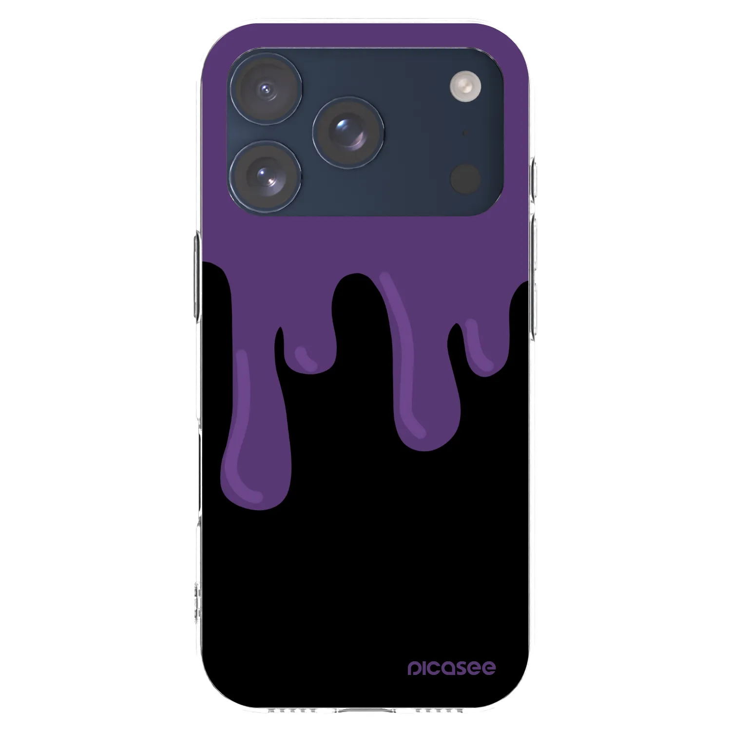 Picasee silikonowe przeźroczyste etui na Apple iPhone 17 Pro - Purple spooky