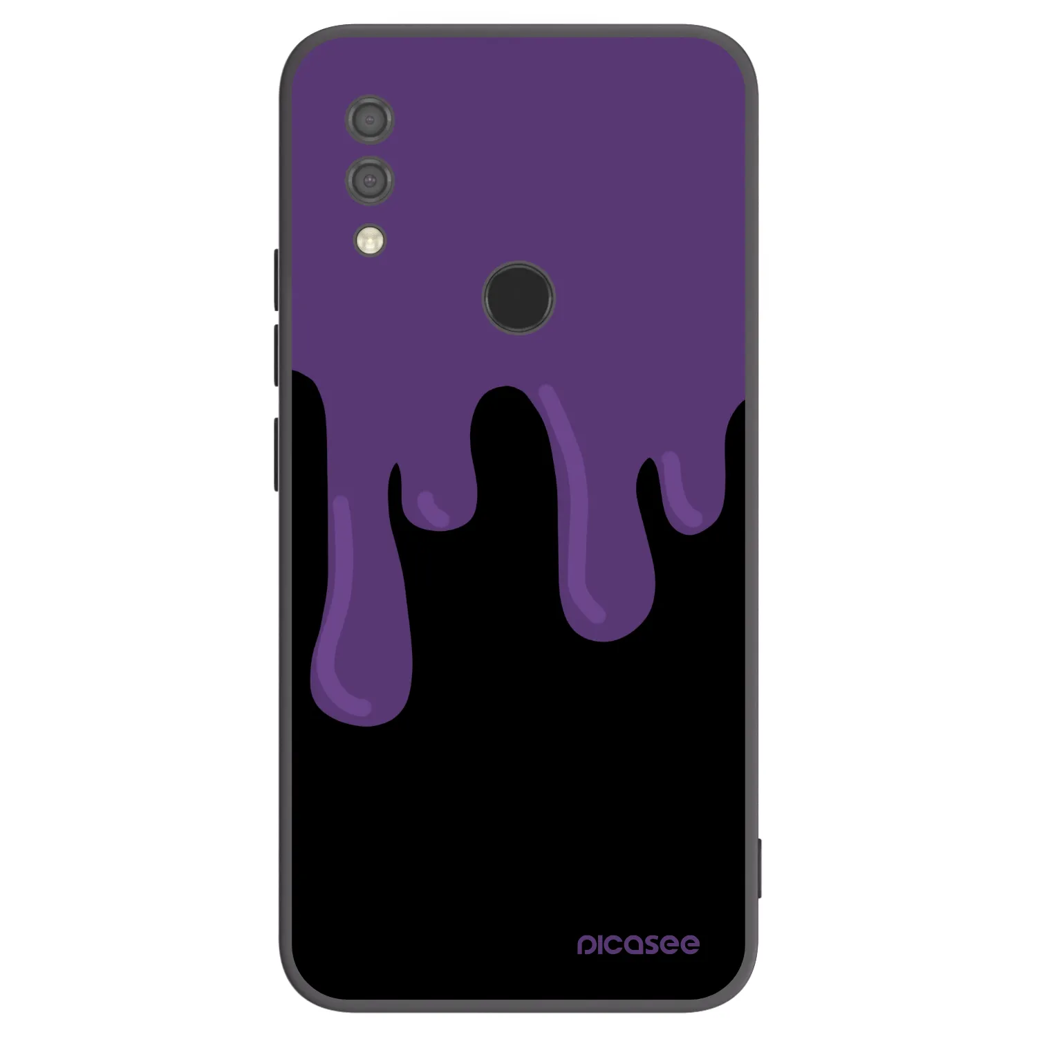 Picasee silikonowe czarne etui na Xiaomi Redmi 7 - Purple spooky