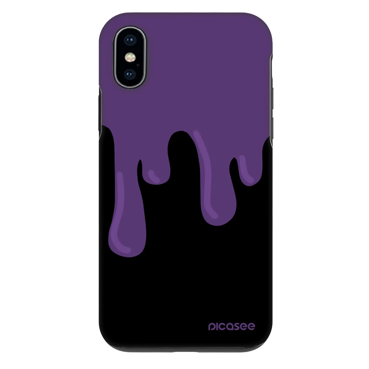 Picasee Fashion Case na Apple iPhone X/XS - Purple spooky